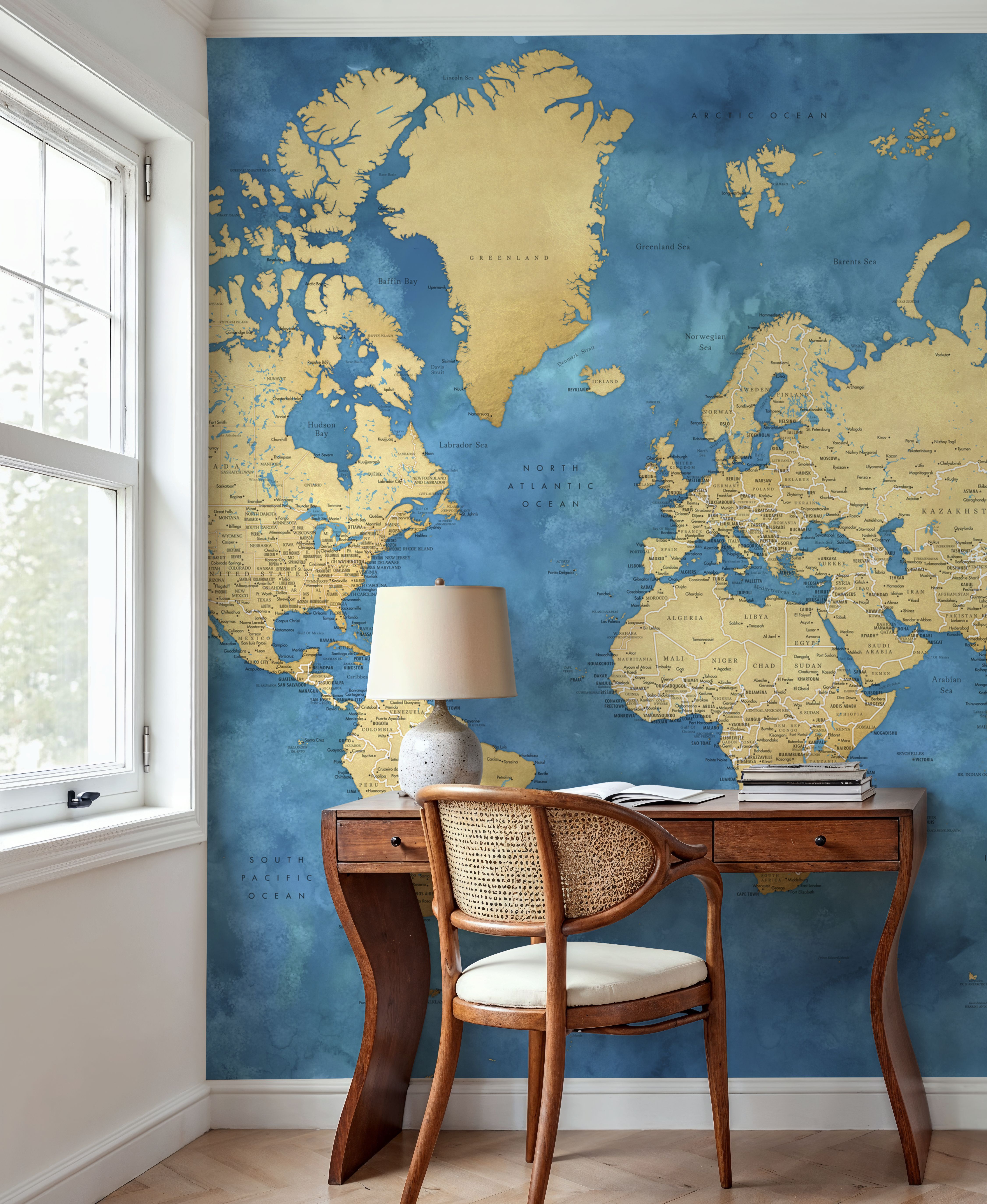 World Map Cities - Ernest