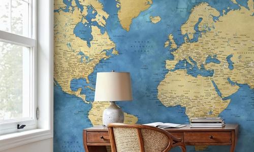 World Map Cities - Ernest