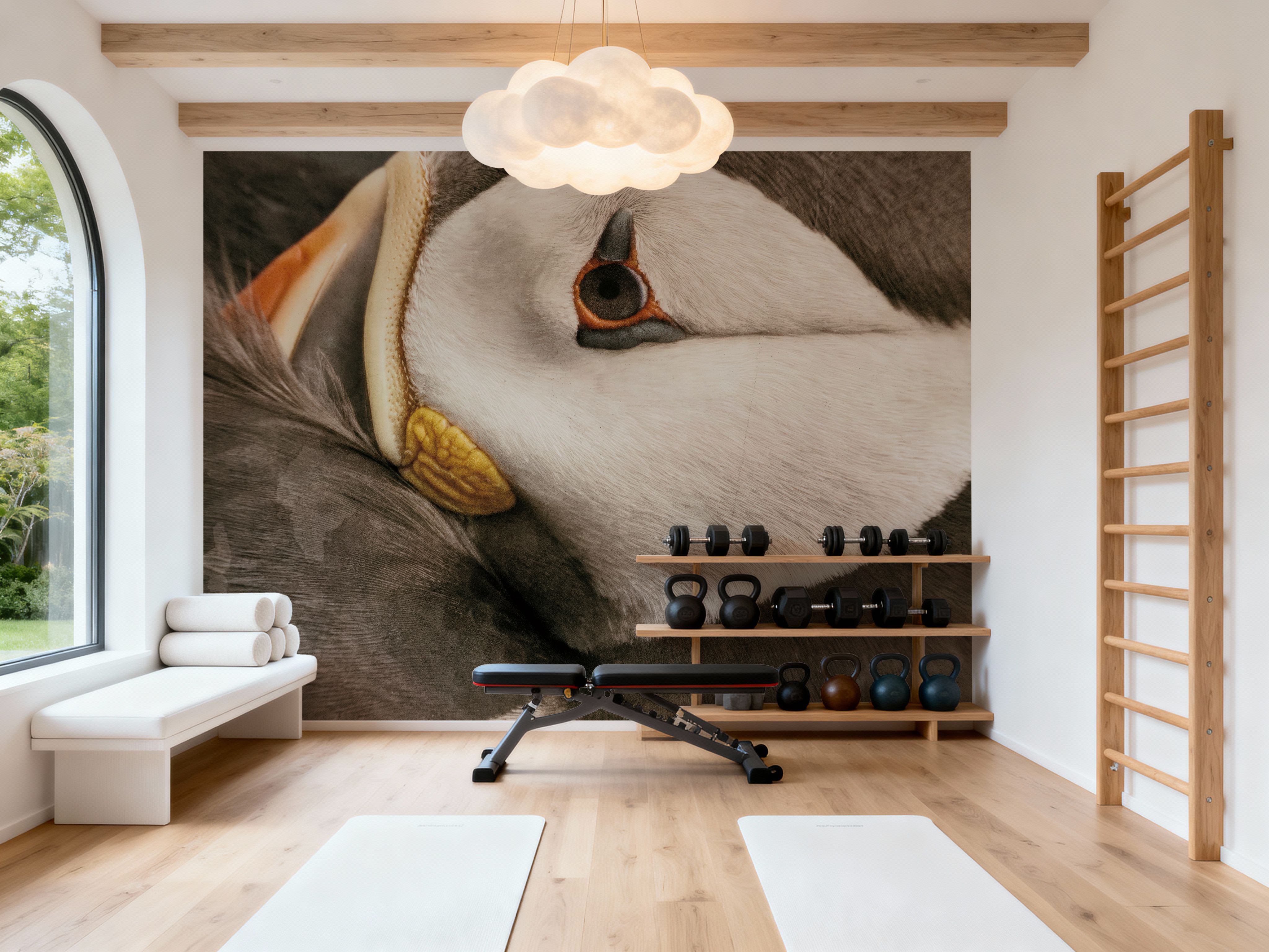 Atlantic Puffin Tucked Neutral