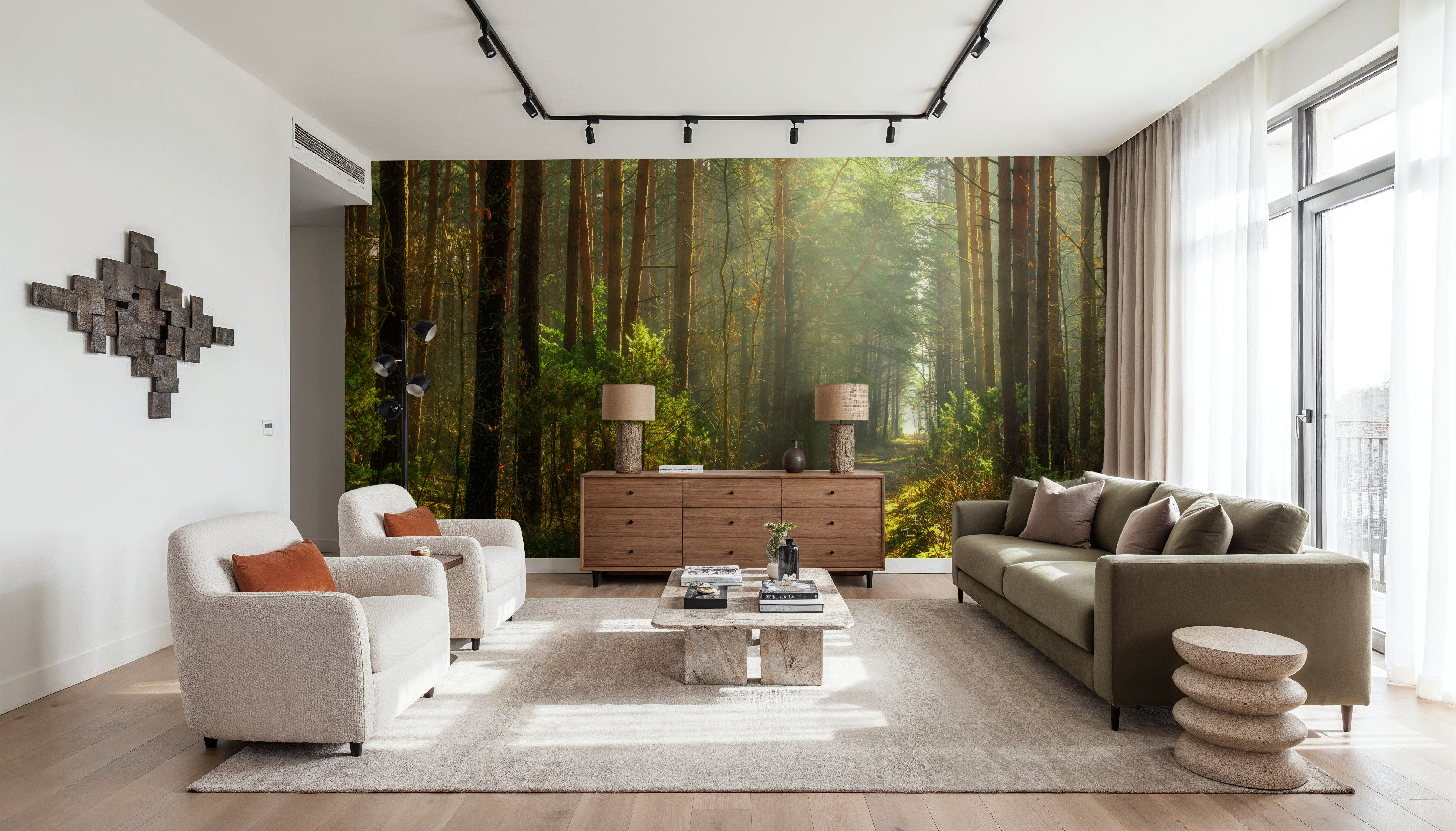 Silent Forest Road, Tapet