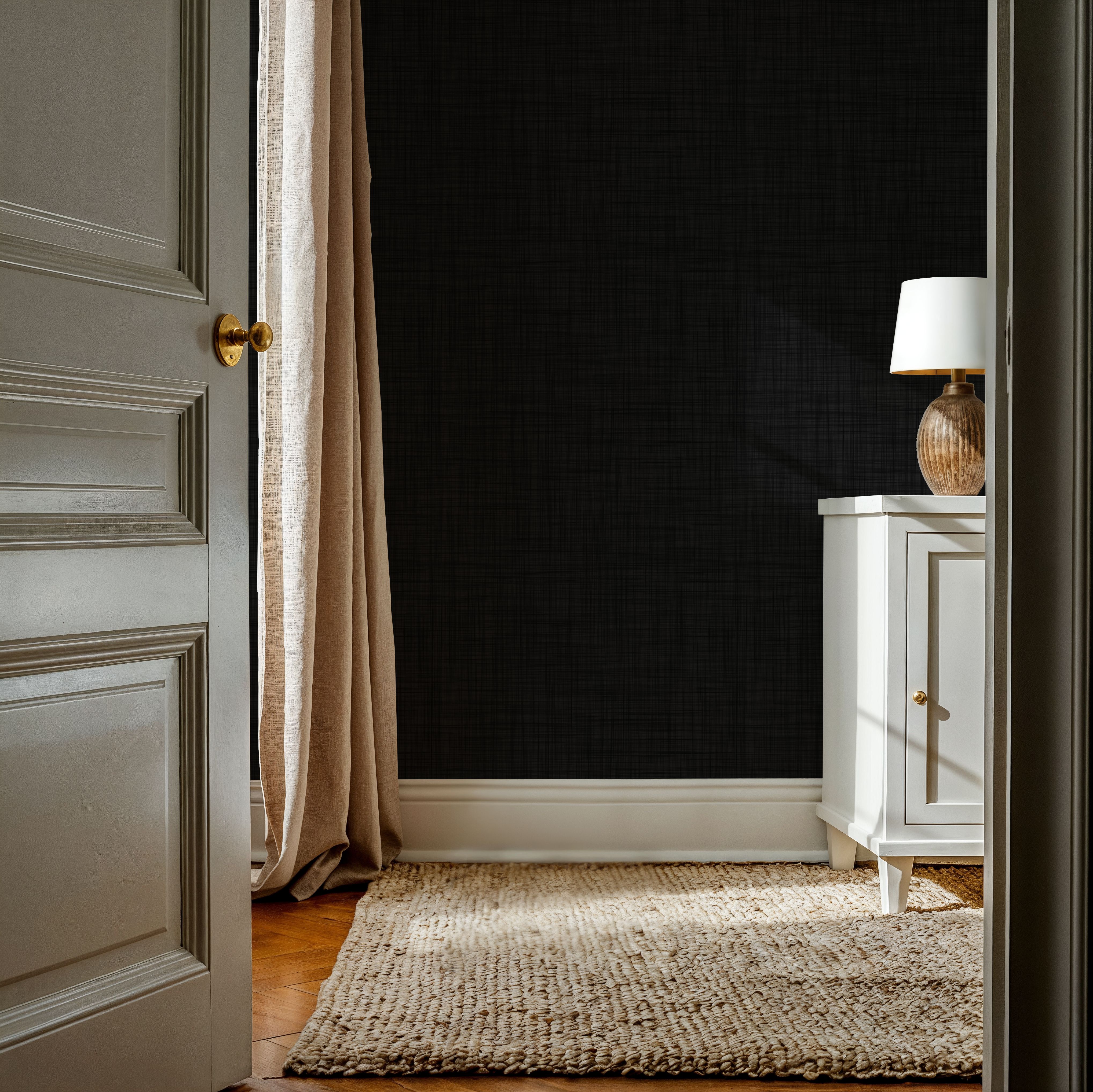 Mottled Linen Effect, Midnight