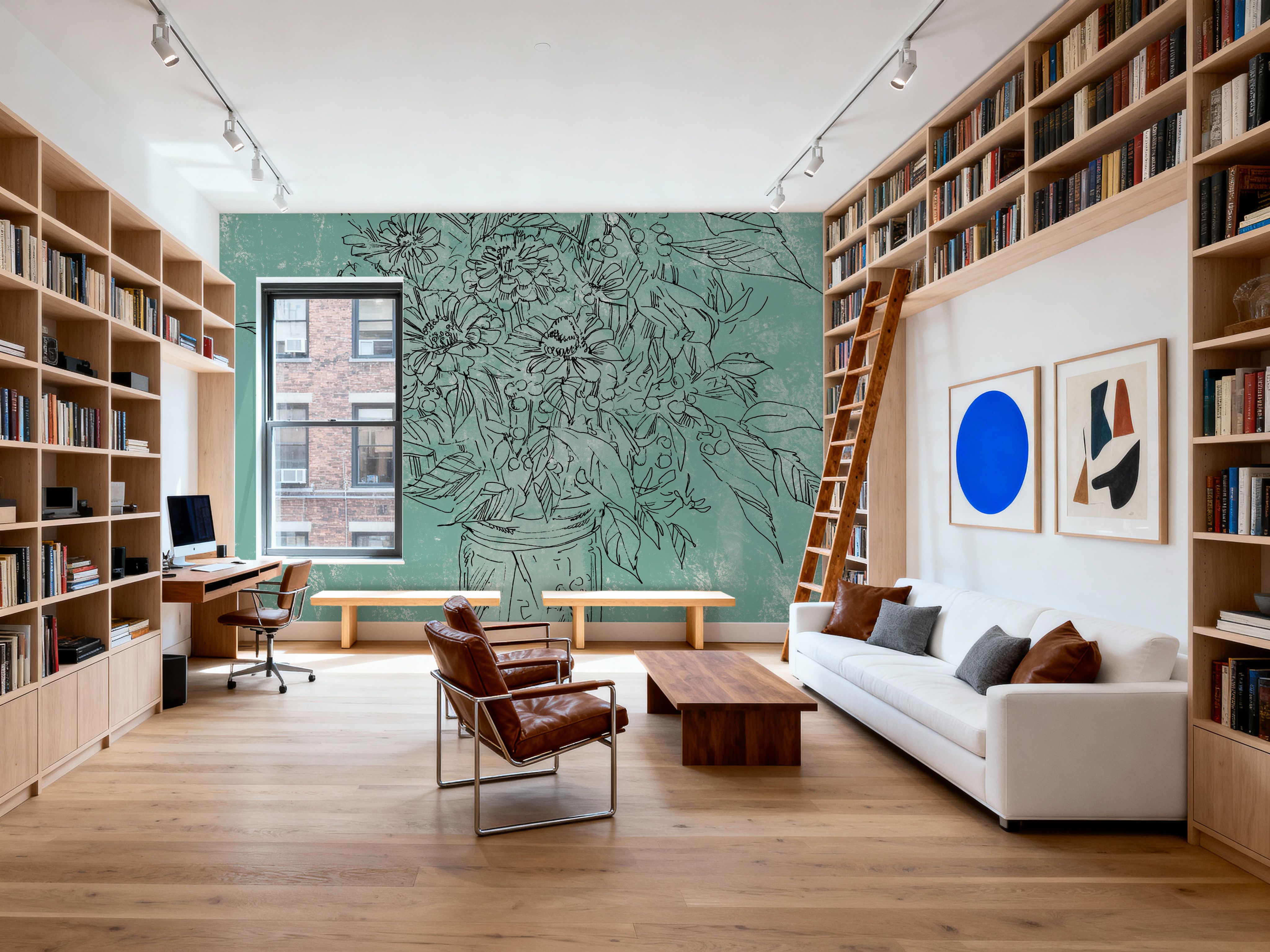 Zinnias in Glass Jar Sketch