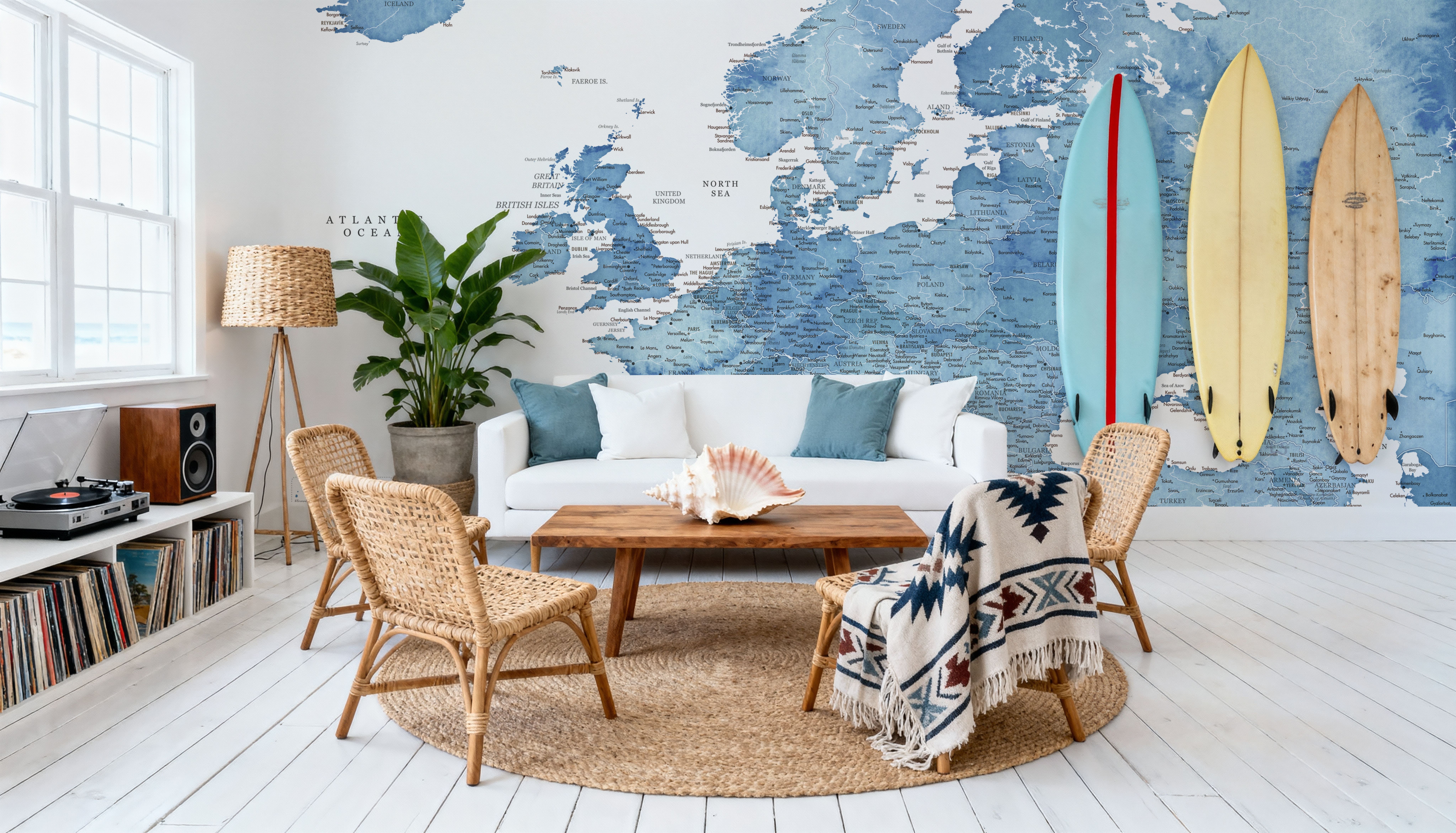 Europe Map Detailed - Franceska