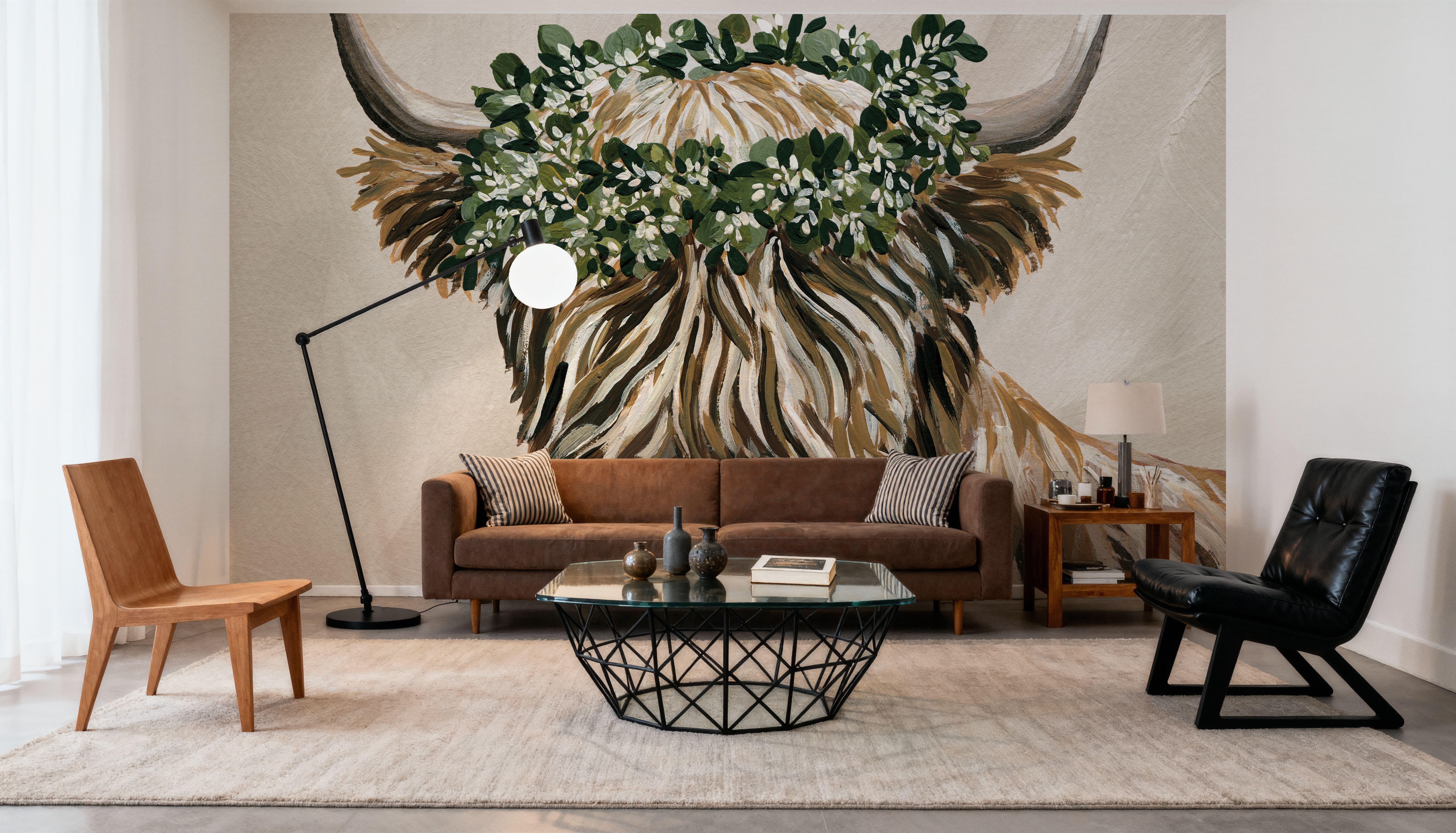 Harvest Cow Sage Square