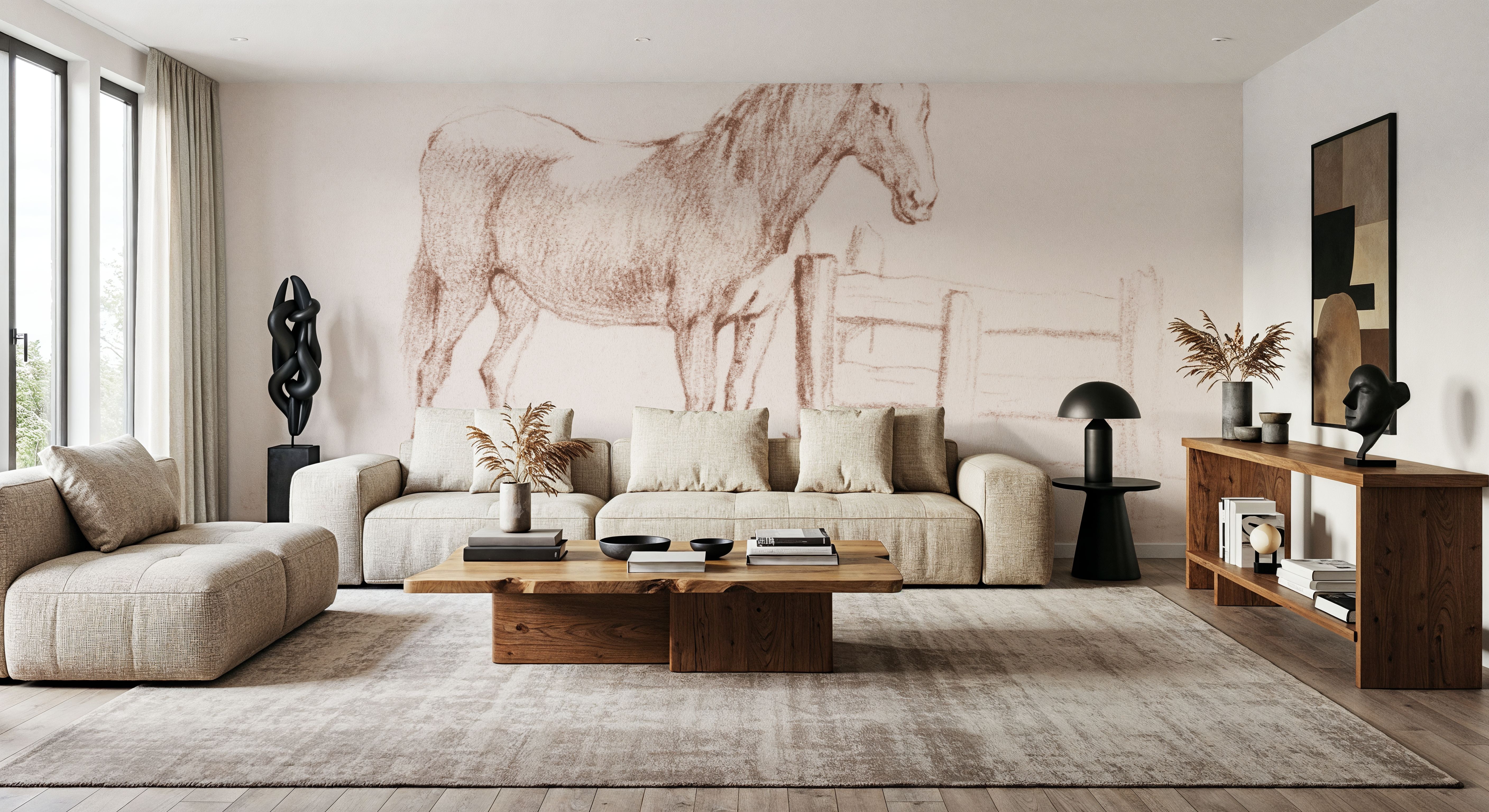 Standing Horse at a Fence