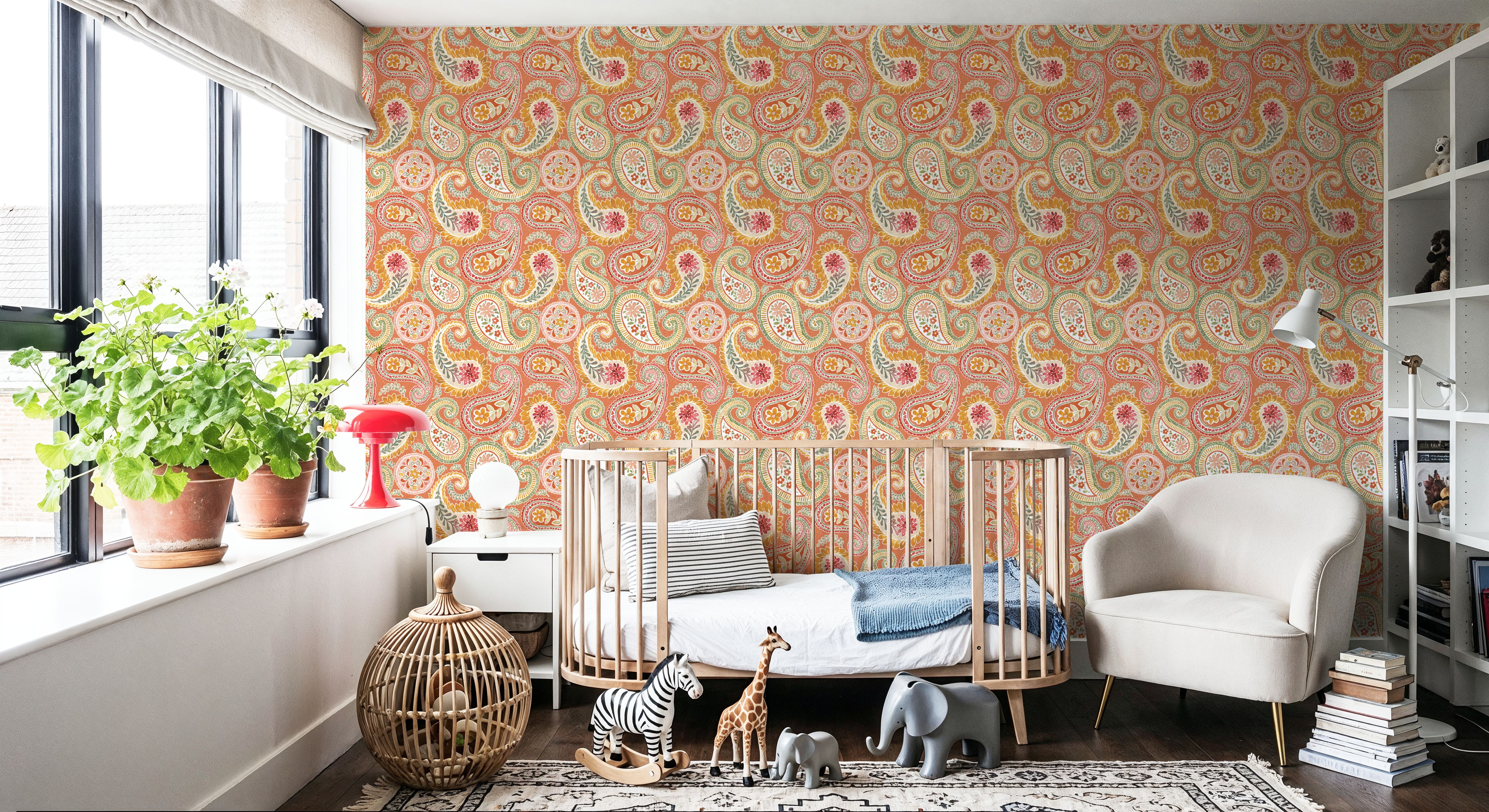 Harvest Paisley Orange