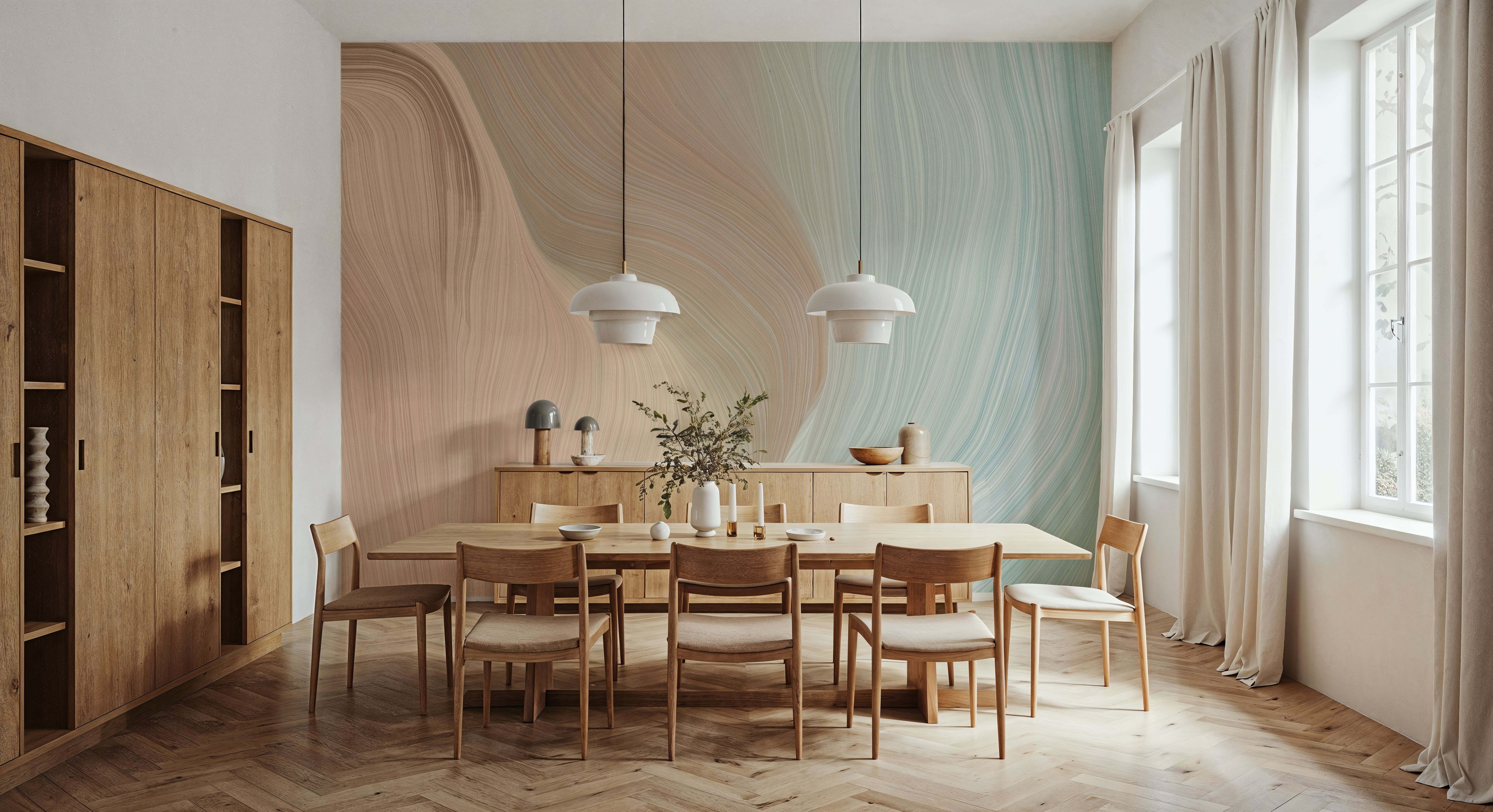 Elegant Waves, Wallpaper