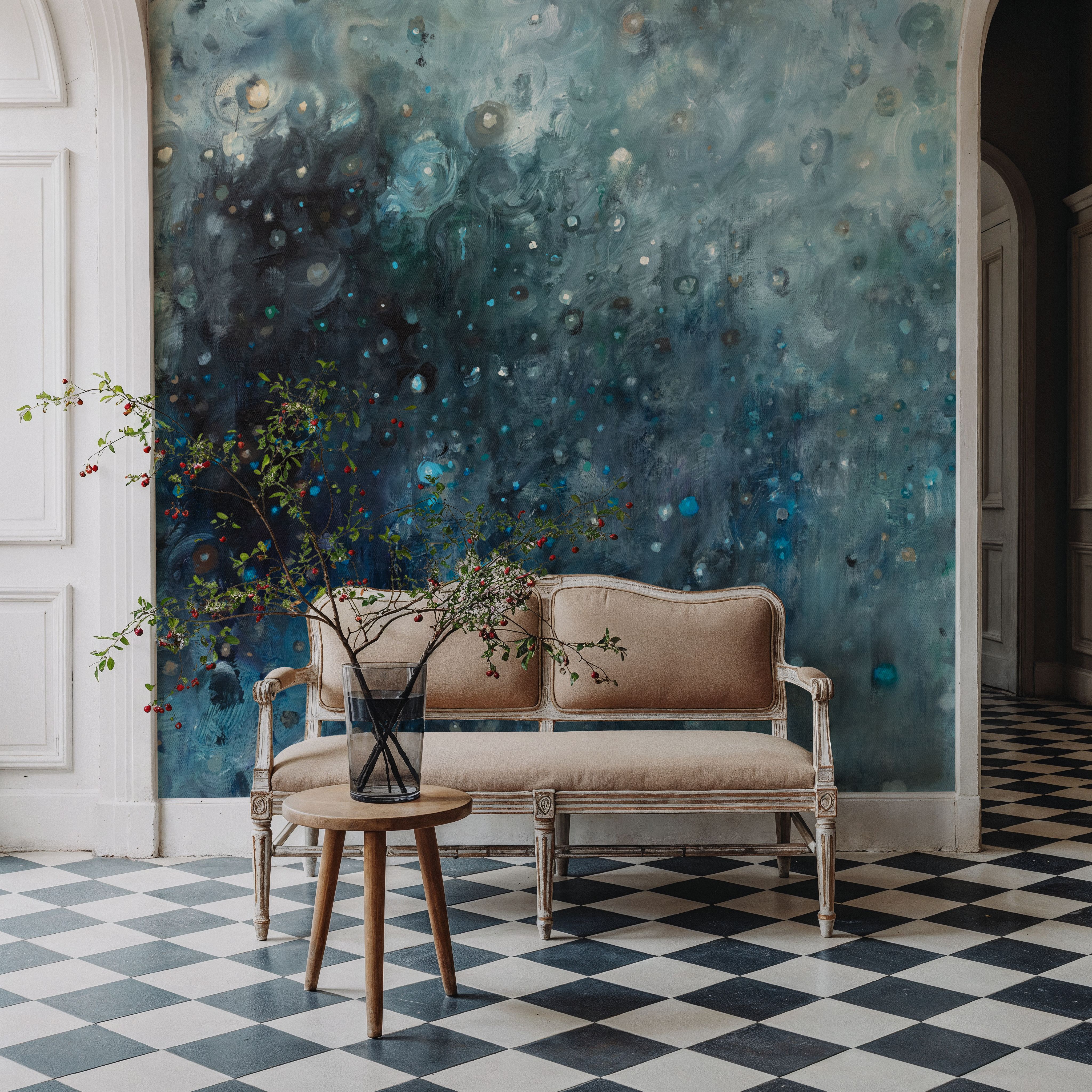 Rain in Gray and Blue