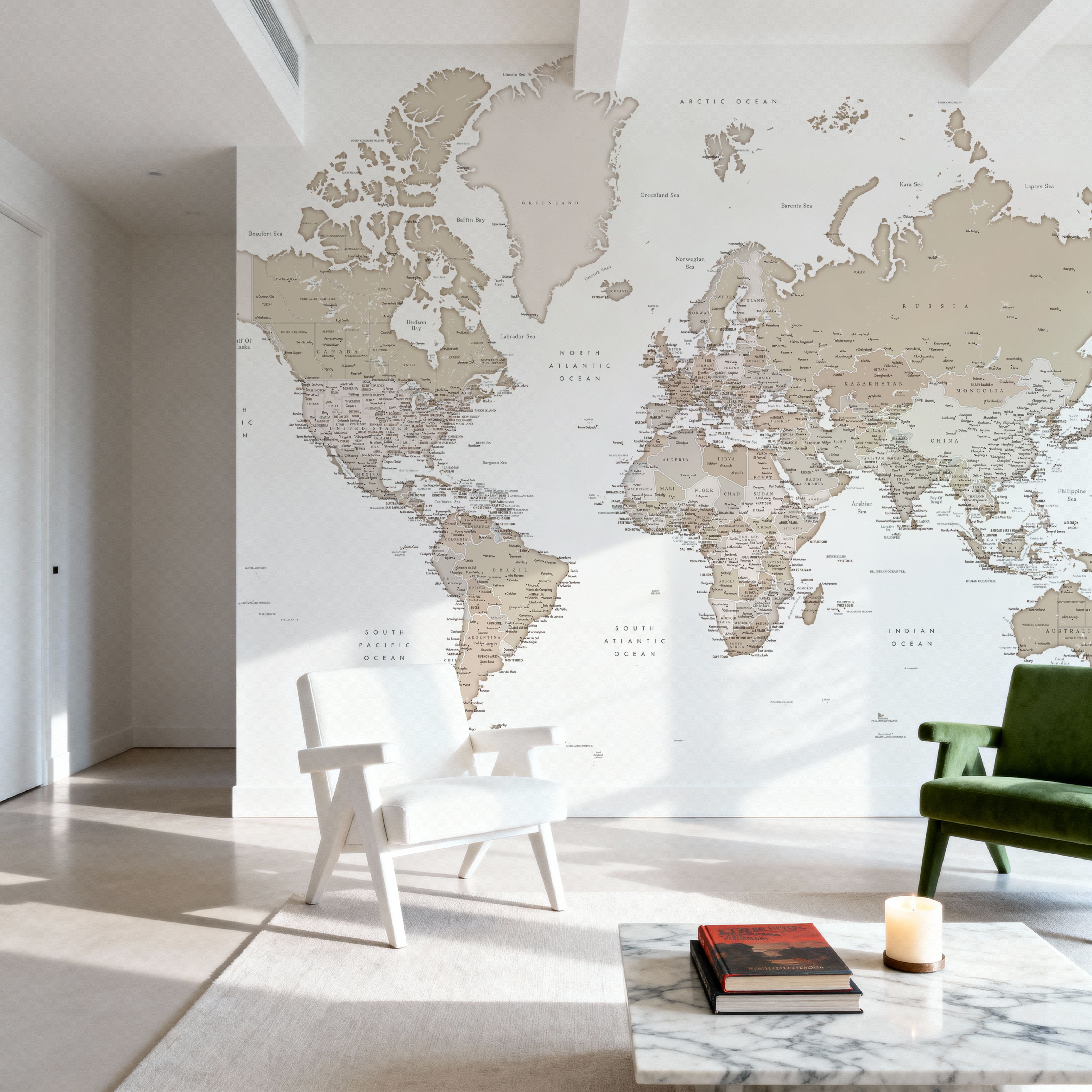 World Map Cities - Louie