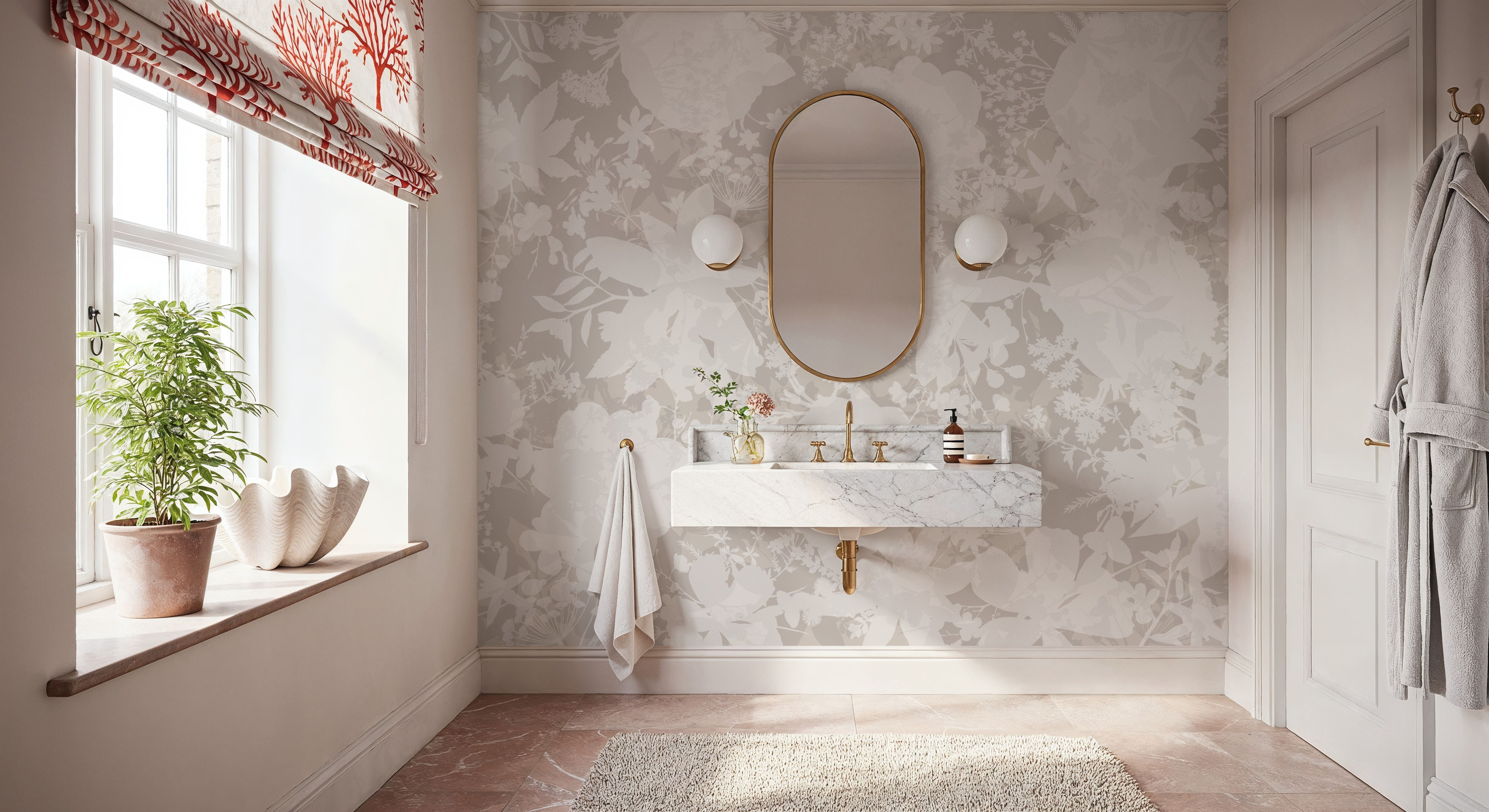 Flower Silhouette No Stain, Wallpaper