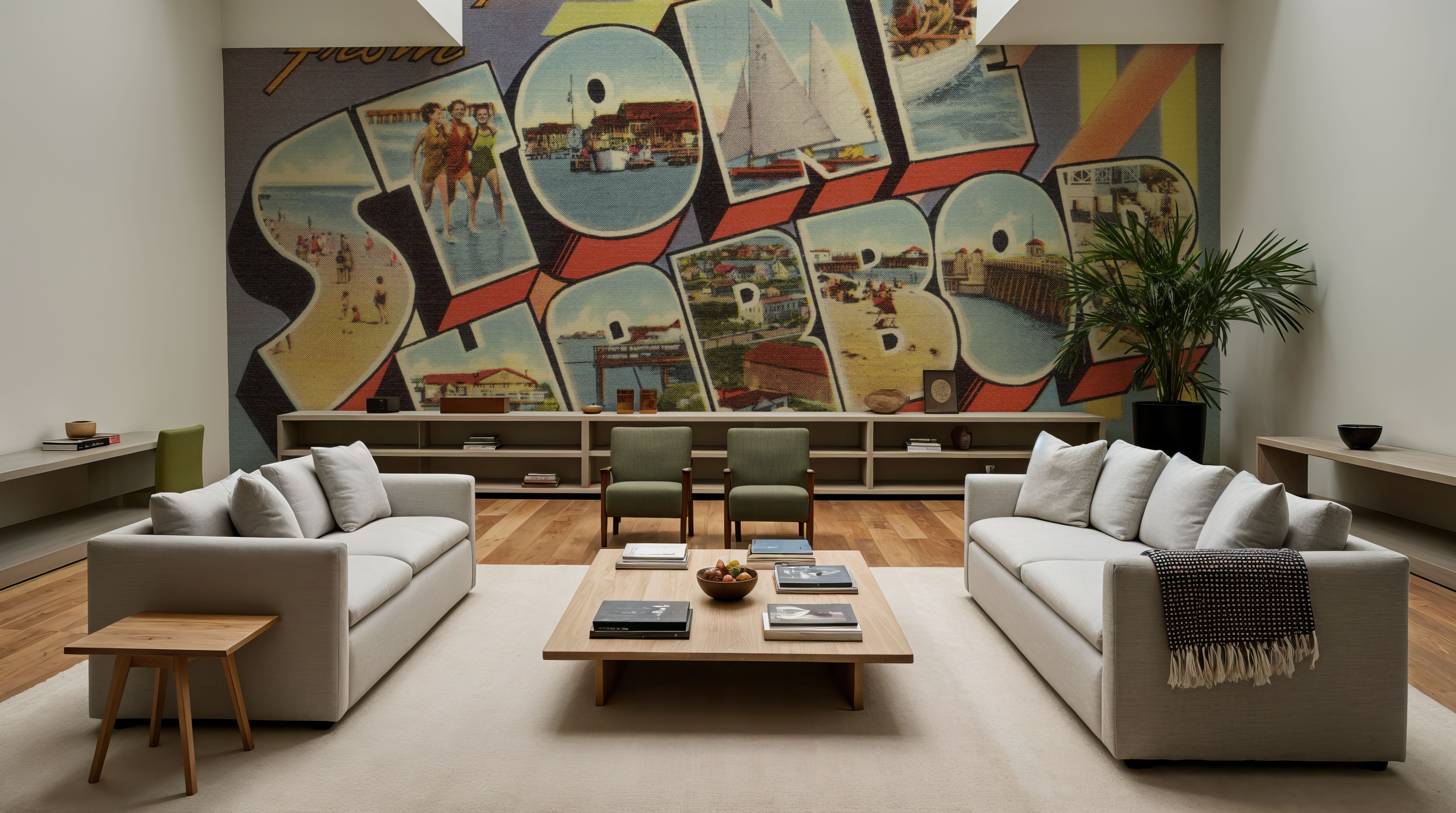 Greetings from Stone Harbor - Screenprint Postcard