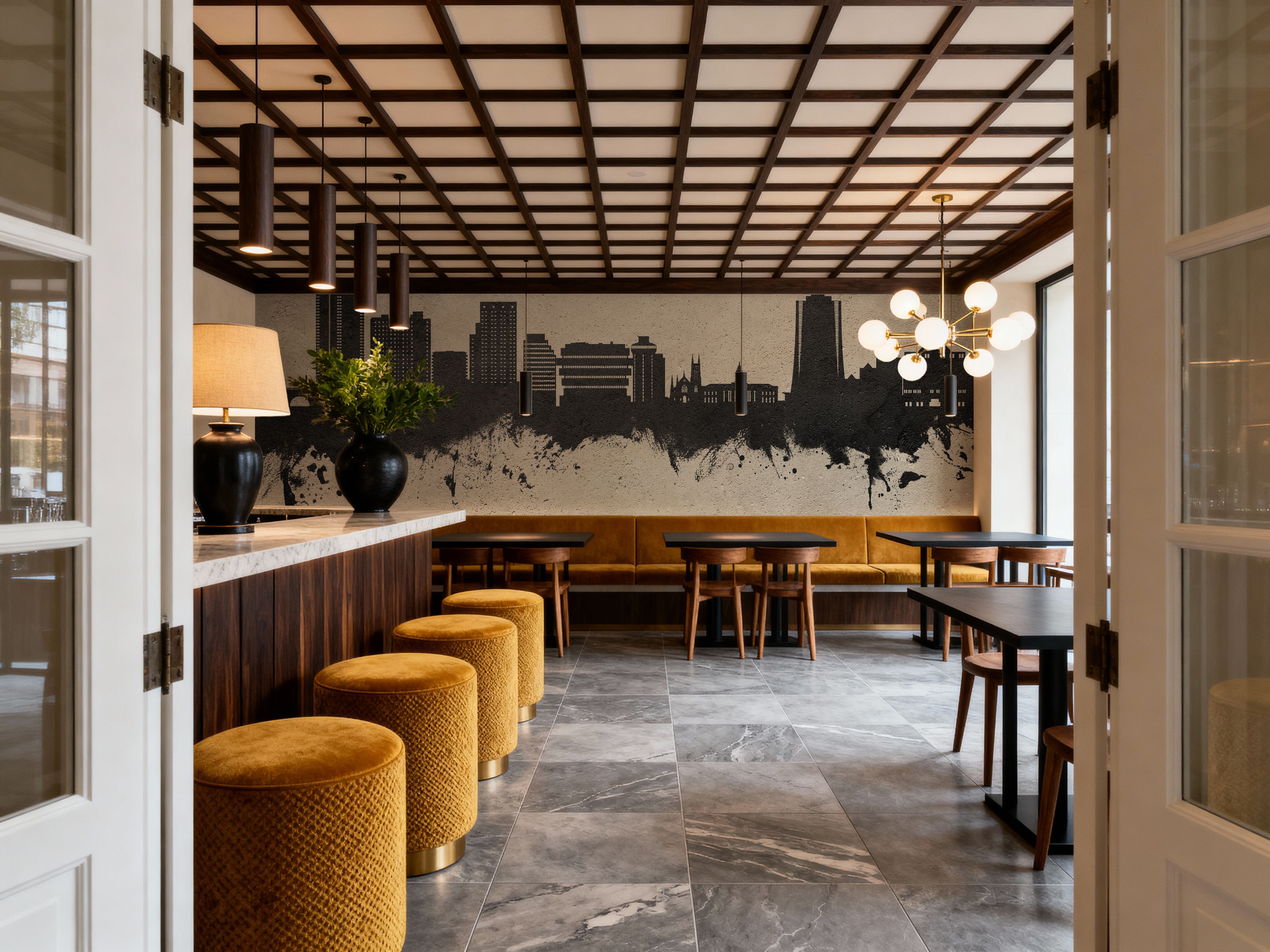 Stamford Connecticut Skyline Concrete