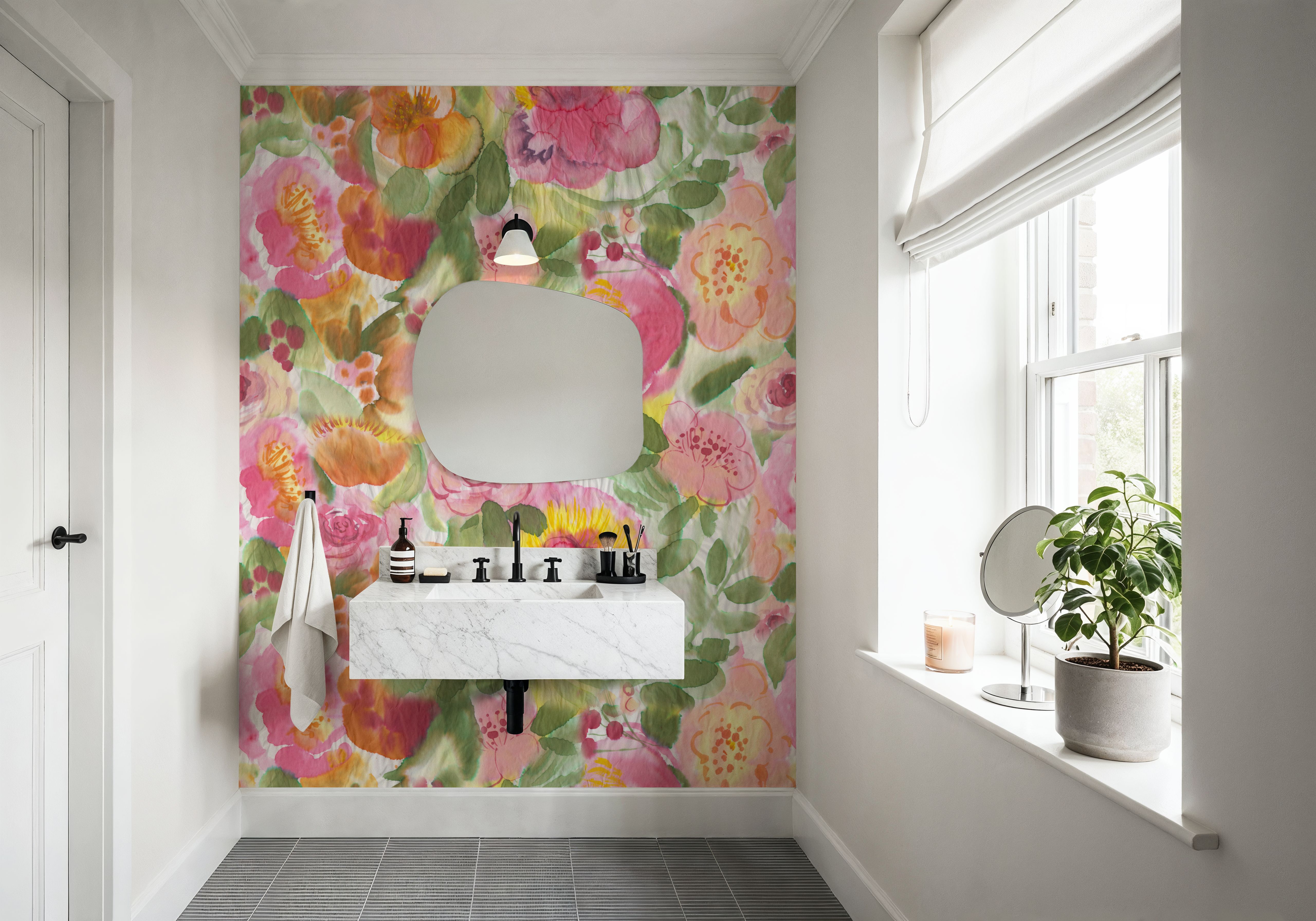 Colourful Watercolor Painted Floral