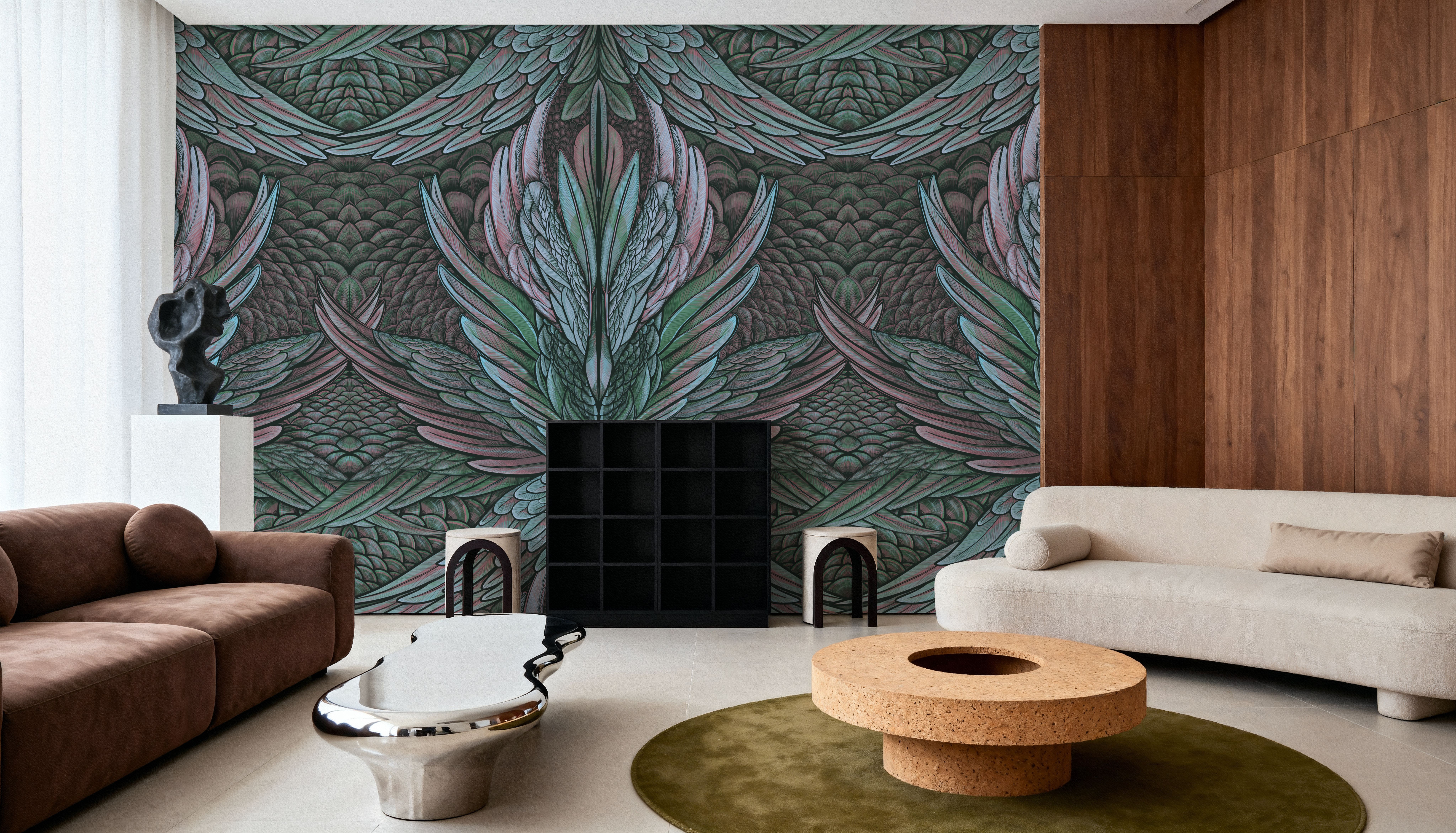 Irridescent Pink&Green, Wallpaper