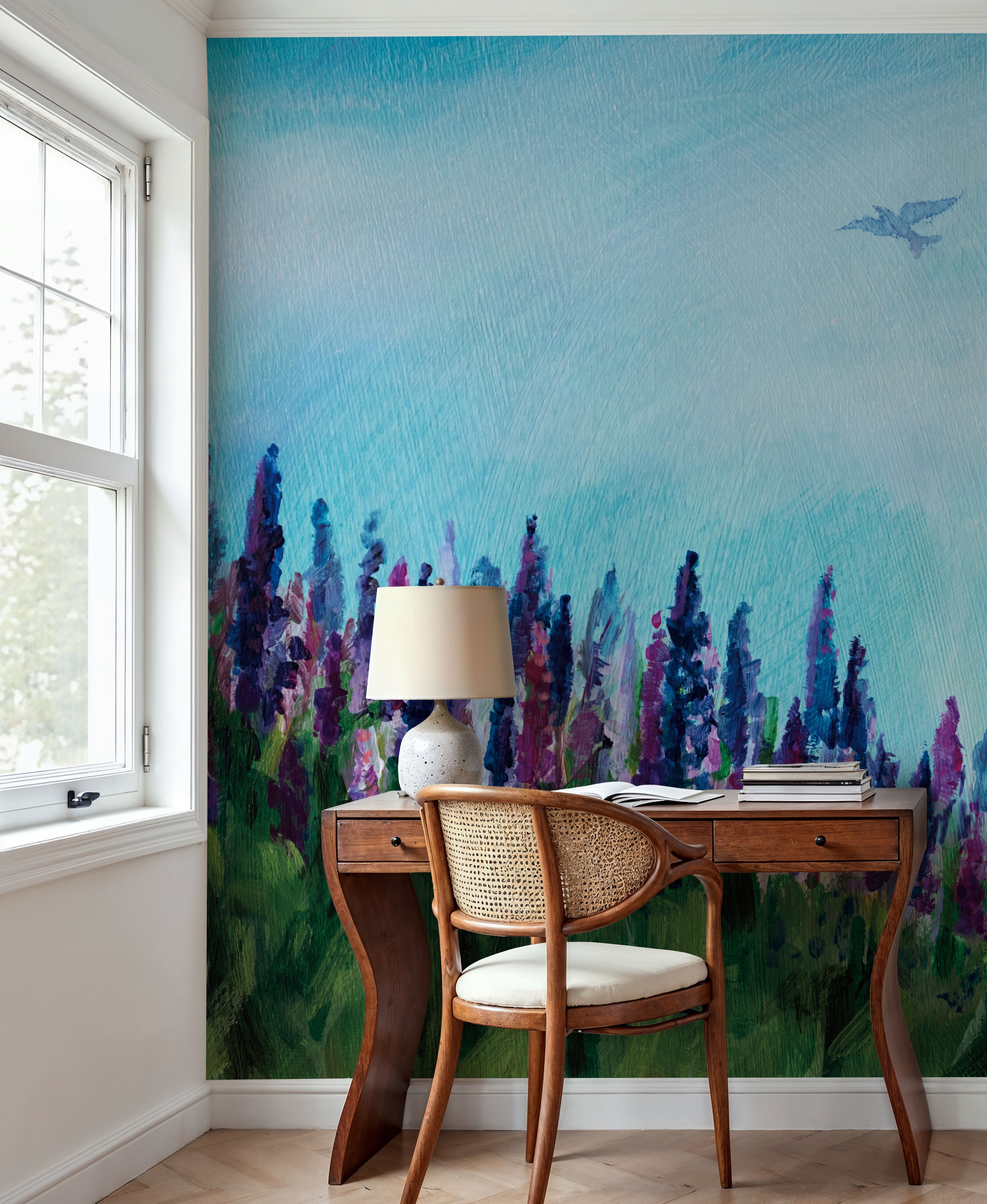 Swallows and Lupines