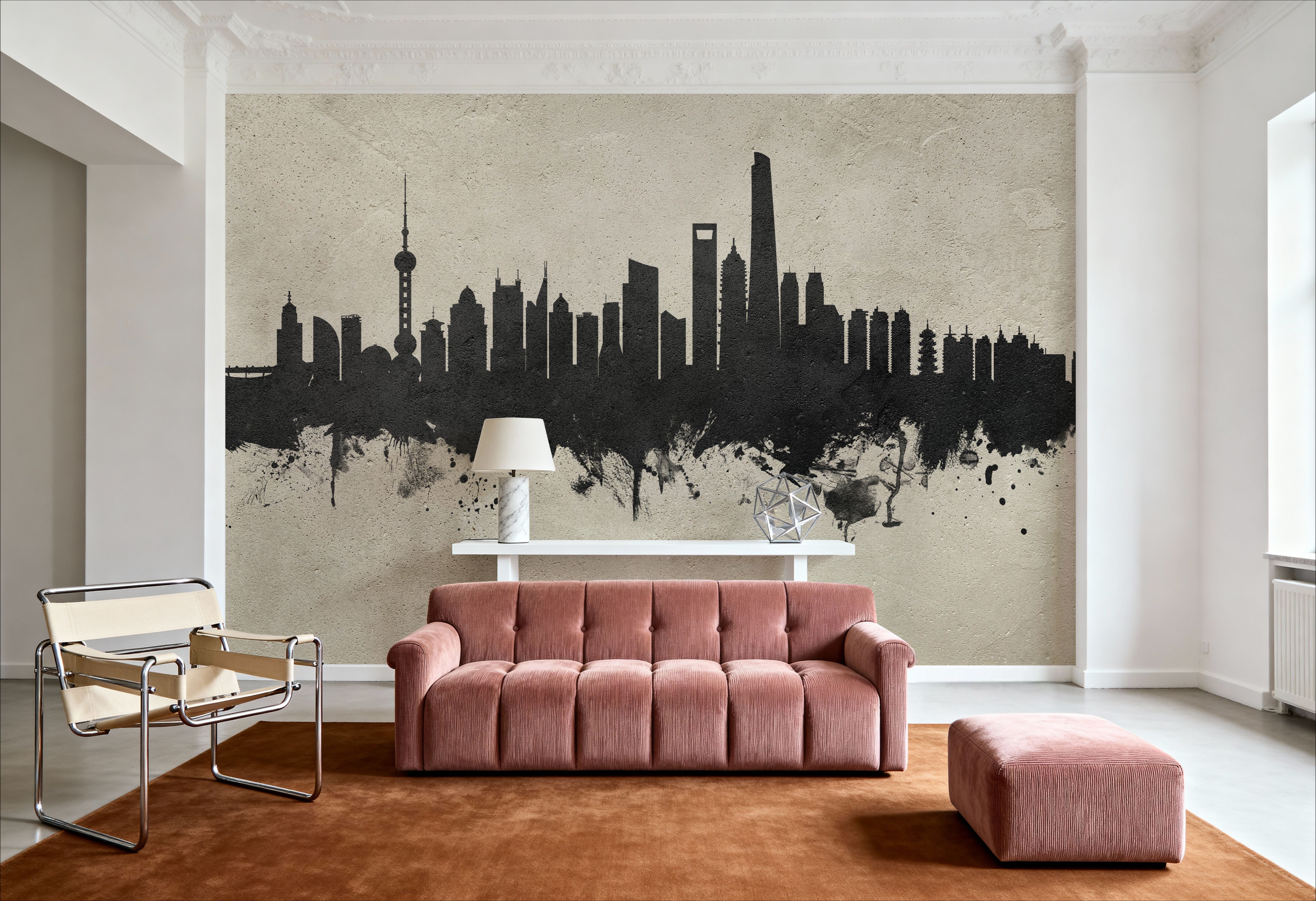 Shanghai China Skyline Concrete