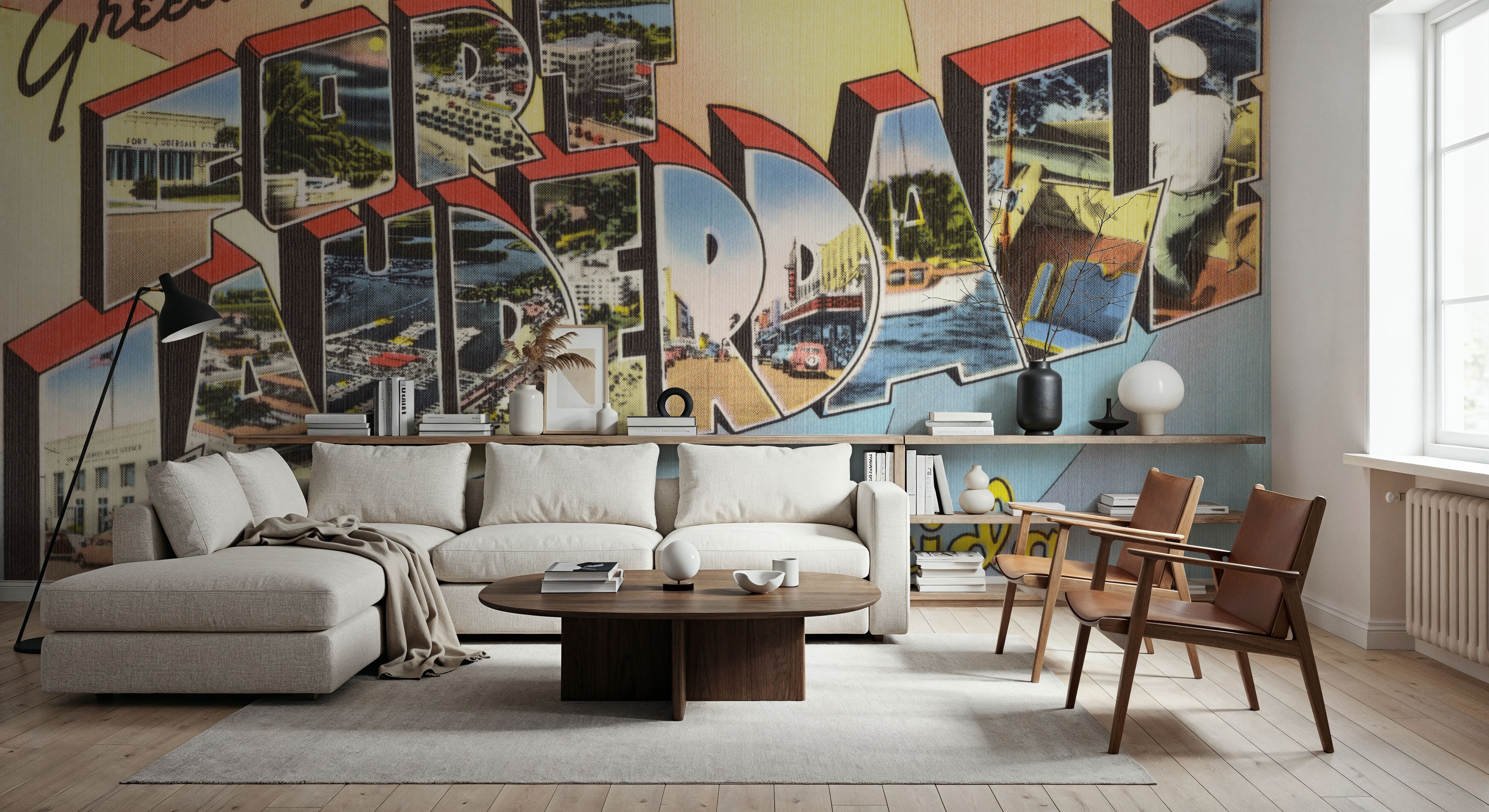 Greetings from Fort Lauderdale - Screenprint Postcard