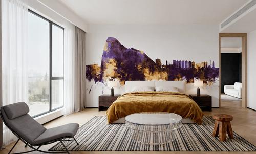 Gibraltar Skyline Purple & Gold