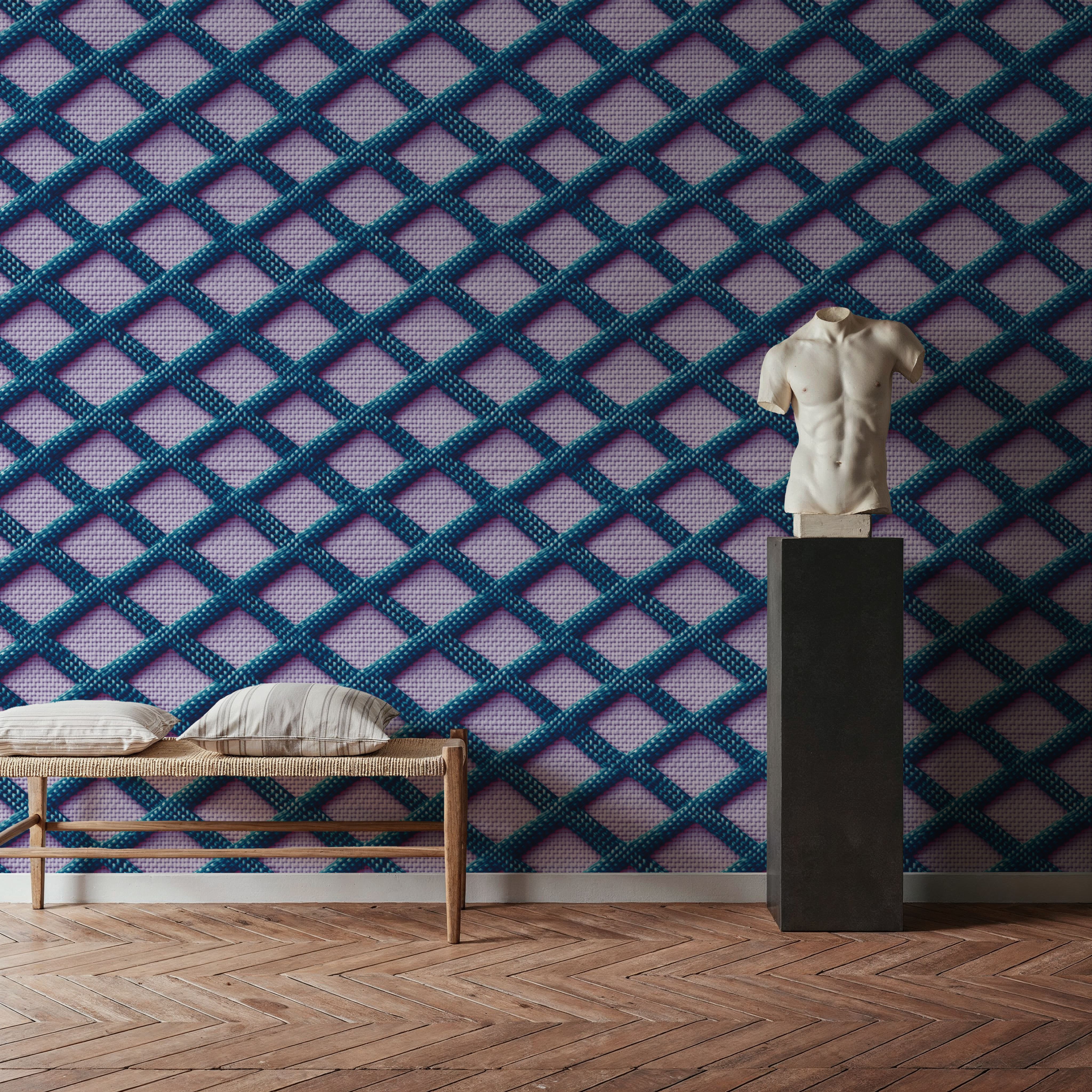 3D Embroidery Trellis, Wallpaper