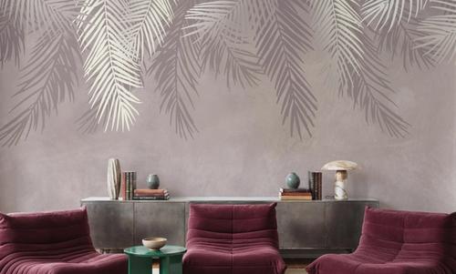 Palms Above, Dusty Pink