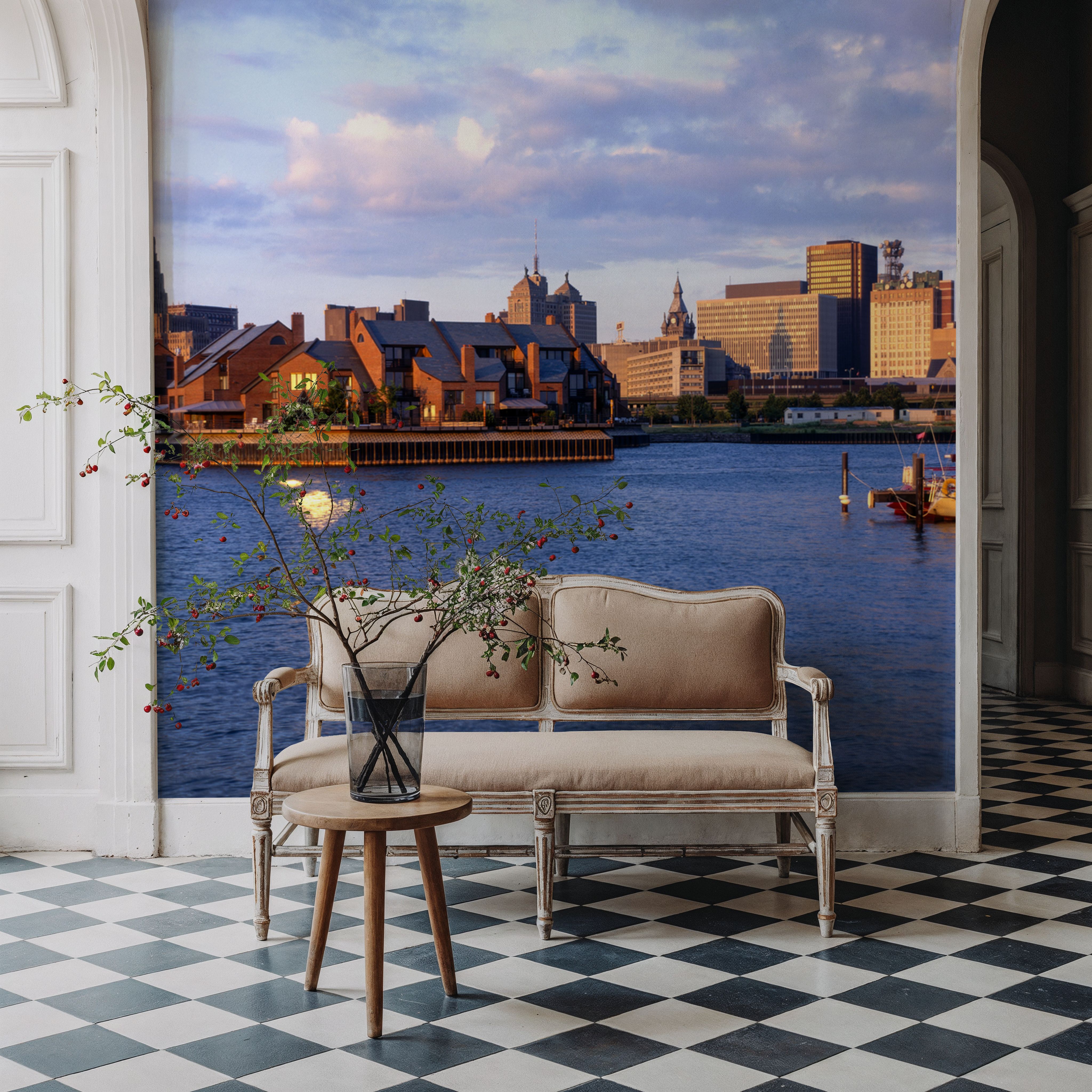 Boston Harbor Twilight Panorama