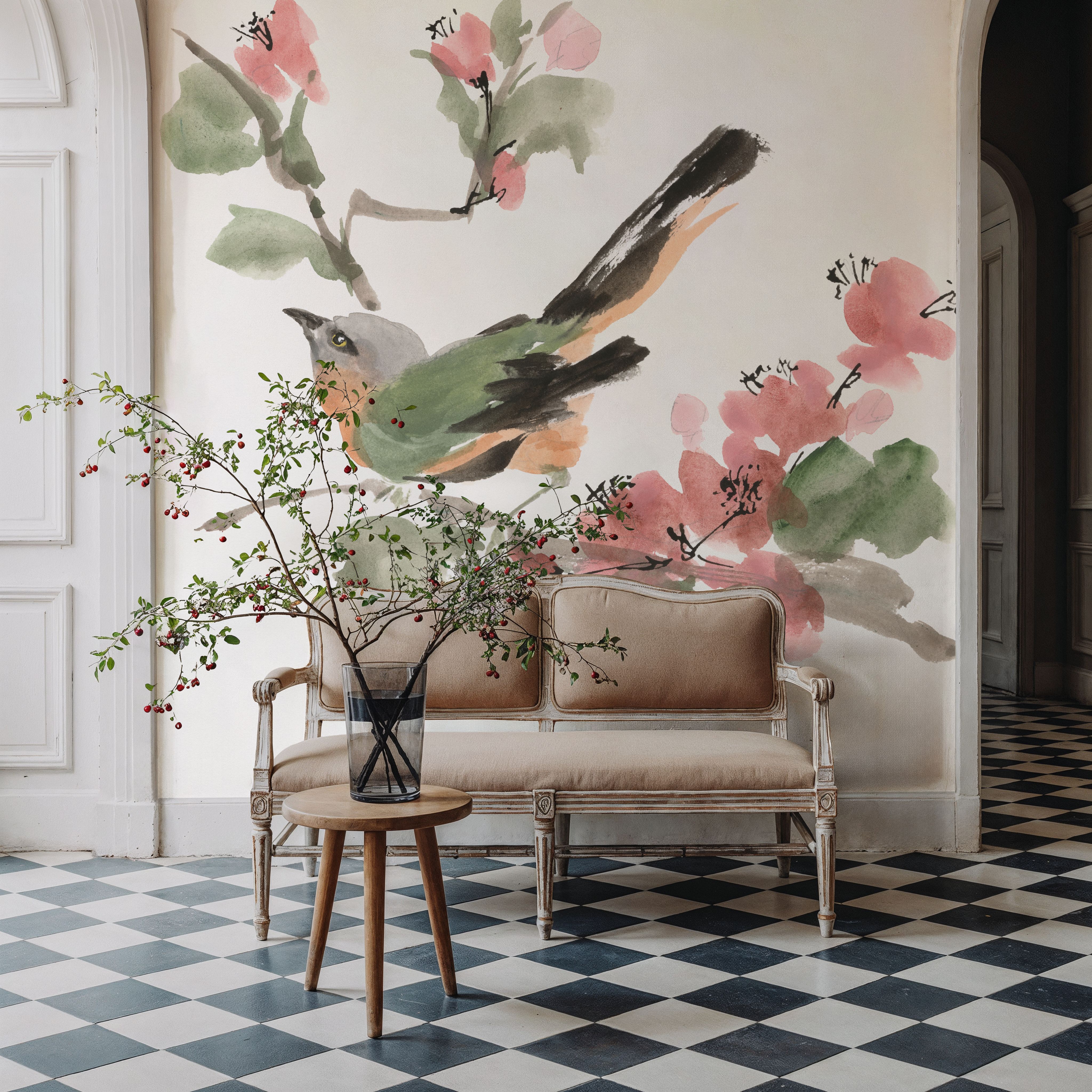 Bird and Blossoms IV