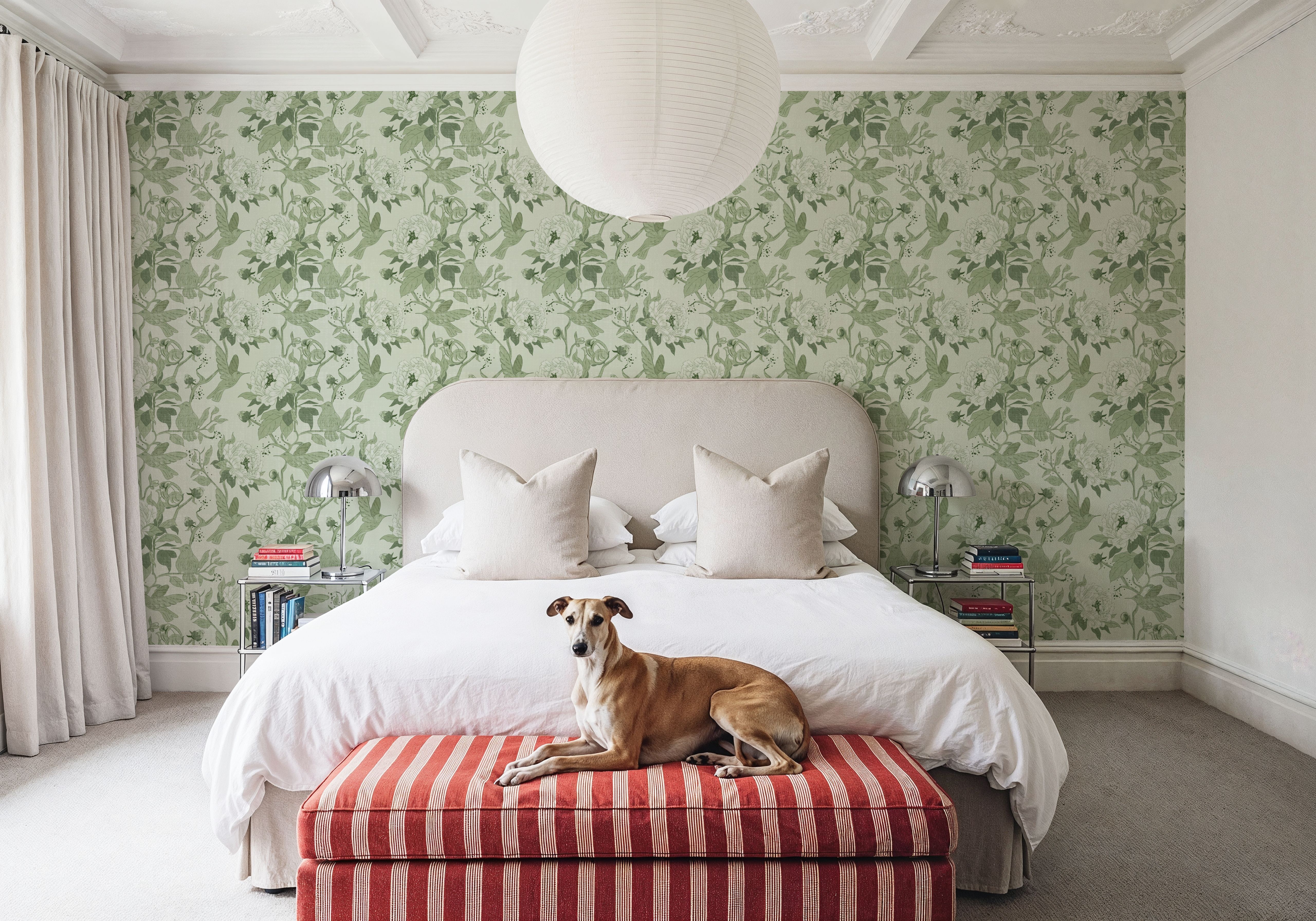 Peony Toile, Fresh Green