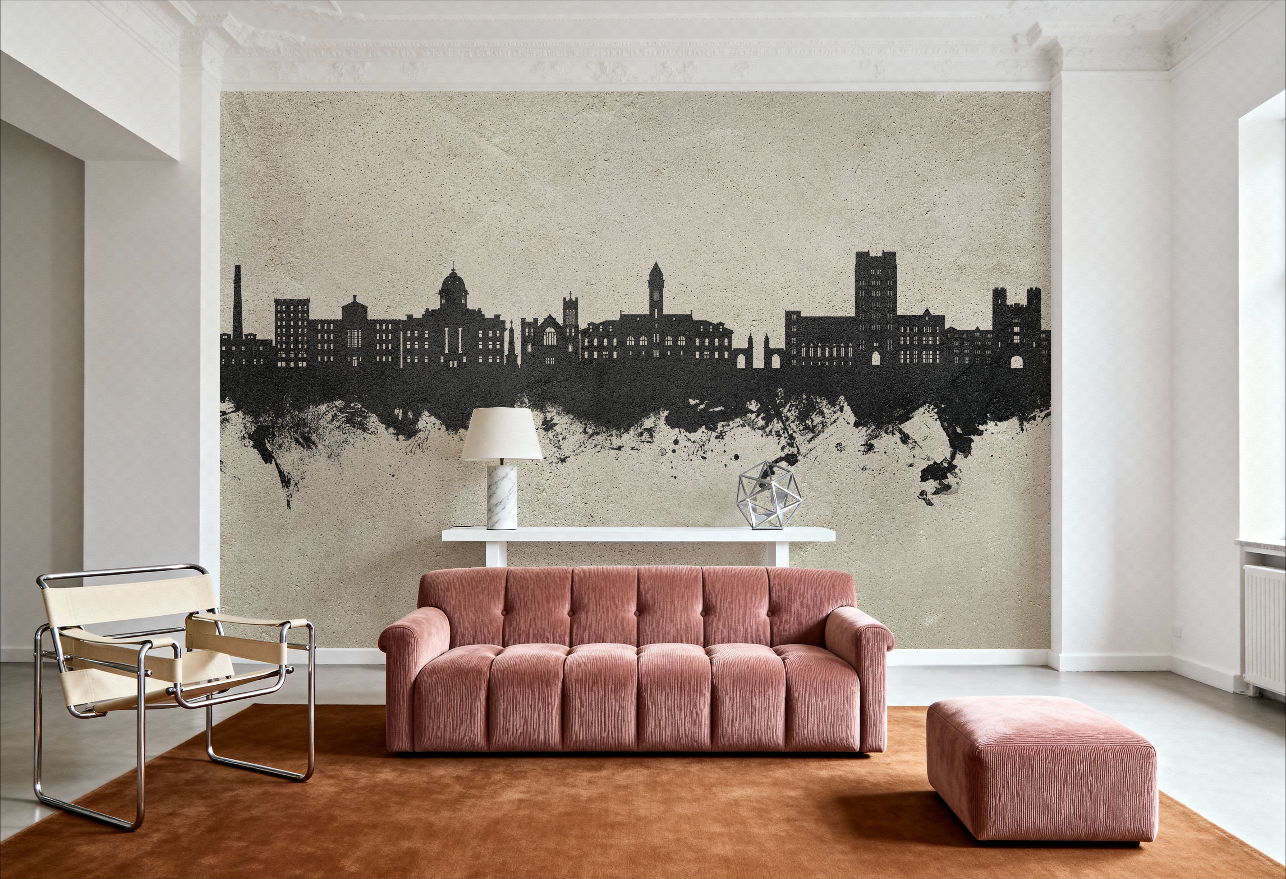 Bloomington Indiana Skyline Concrete, Carte da parati