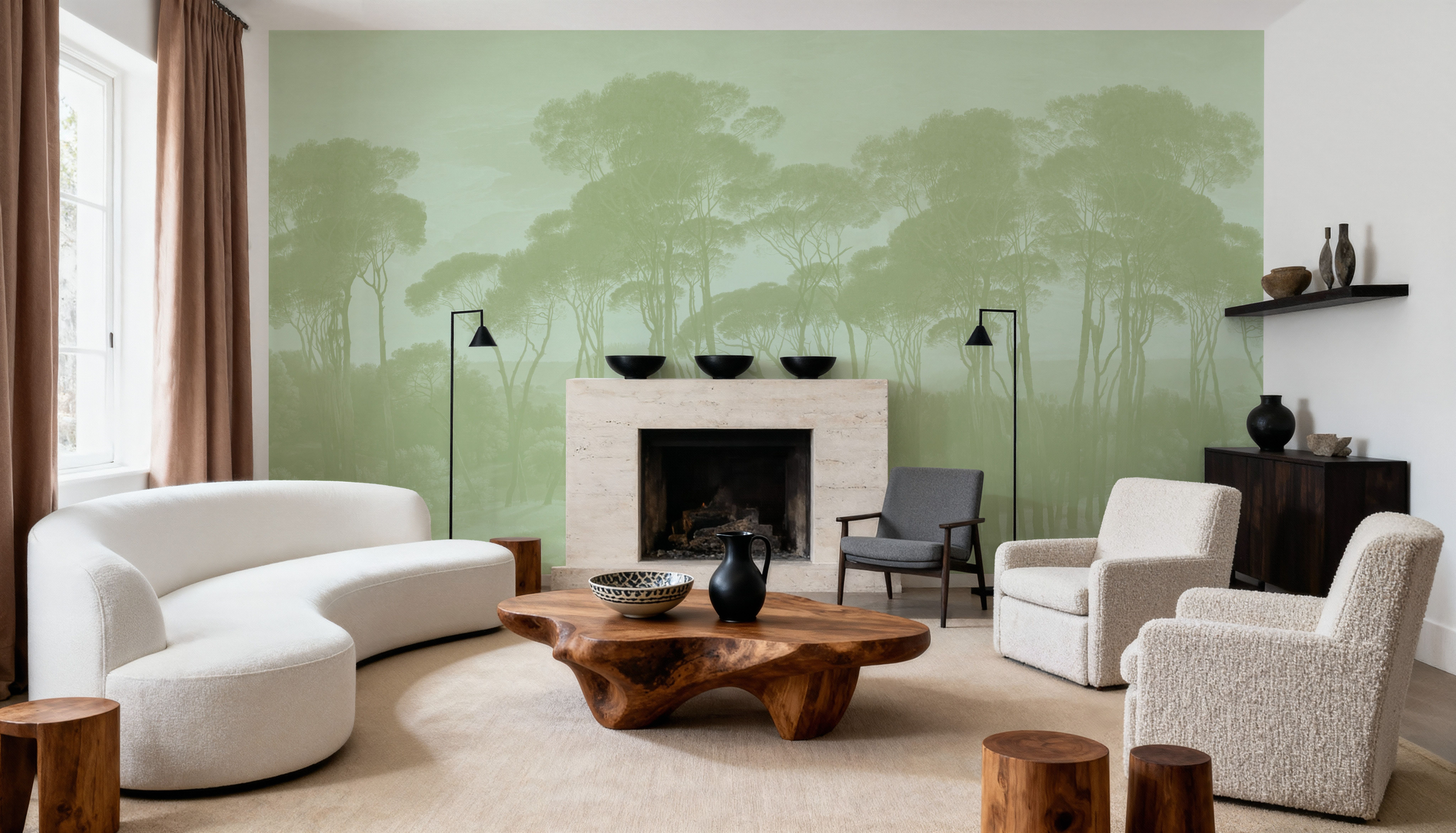 Mediterranean Pine Landscape, Pistachio