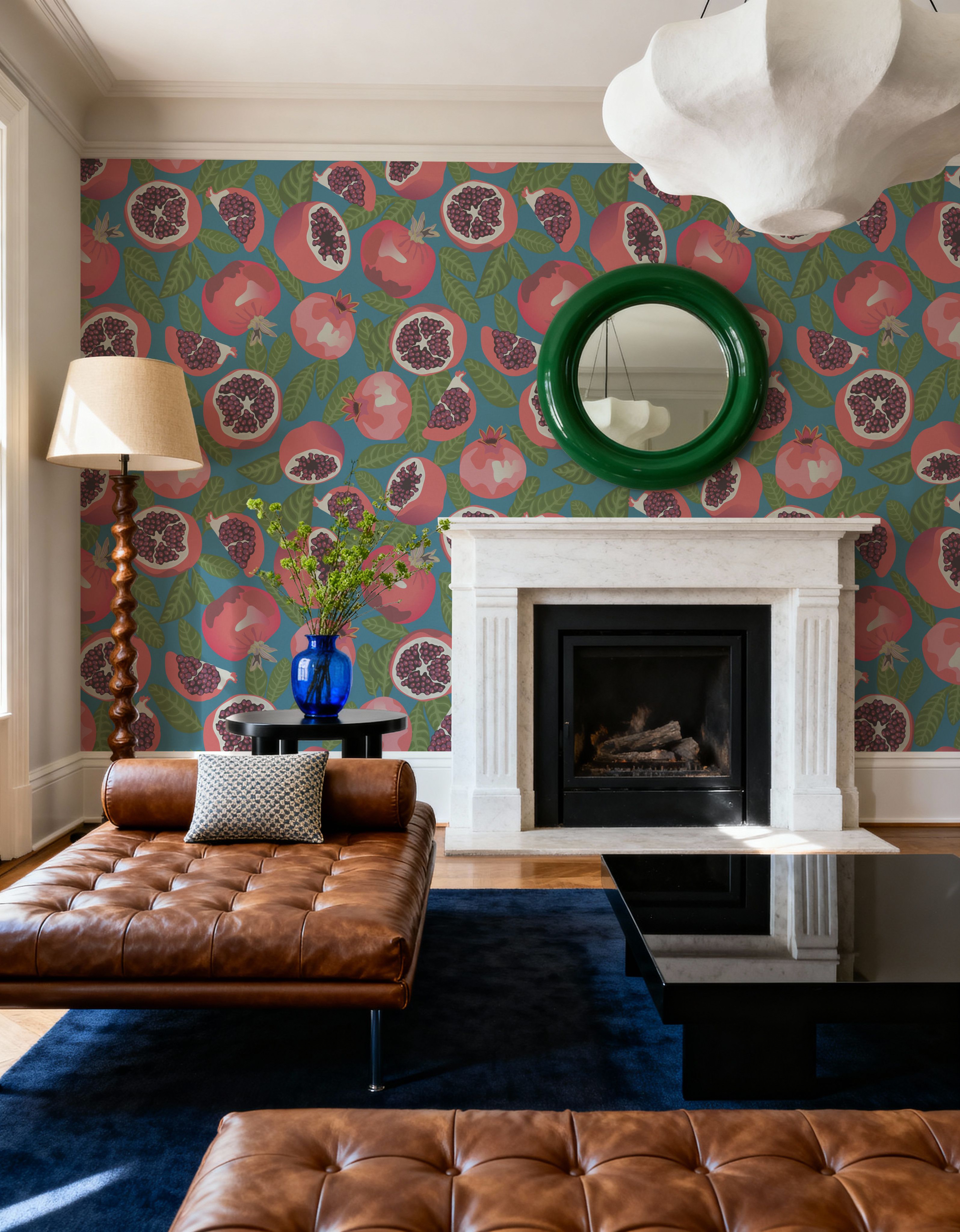 Pomegranate Bright, Wallpaper