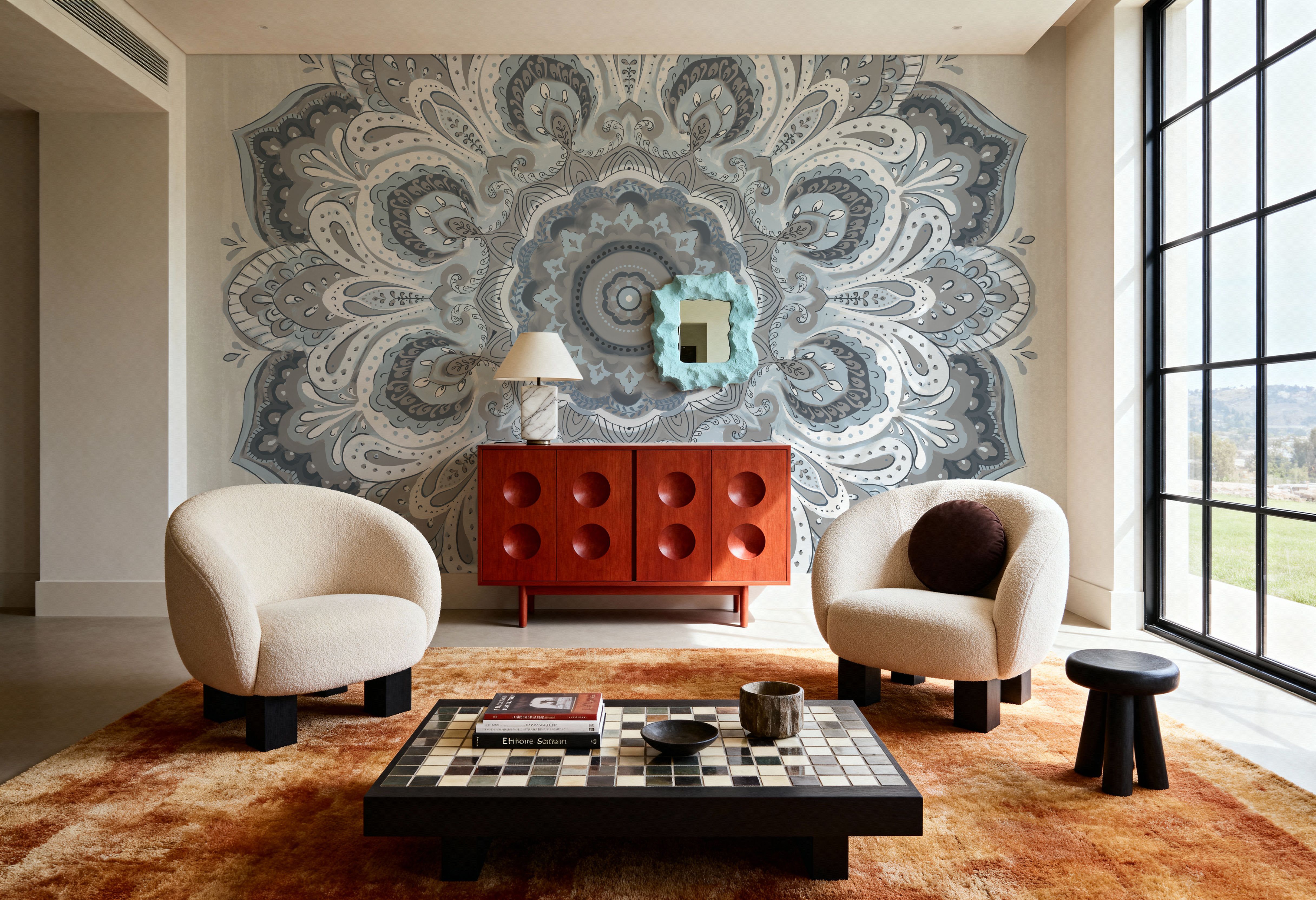 Goa Mandala II Dusty Blue