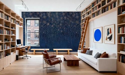 Celestial Dreams Dark Blue