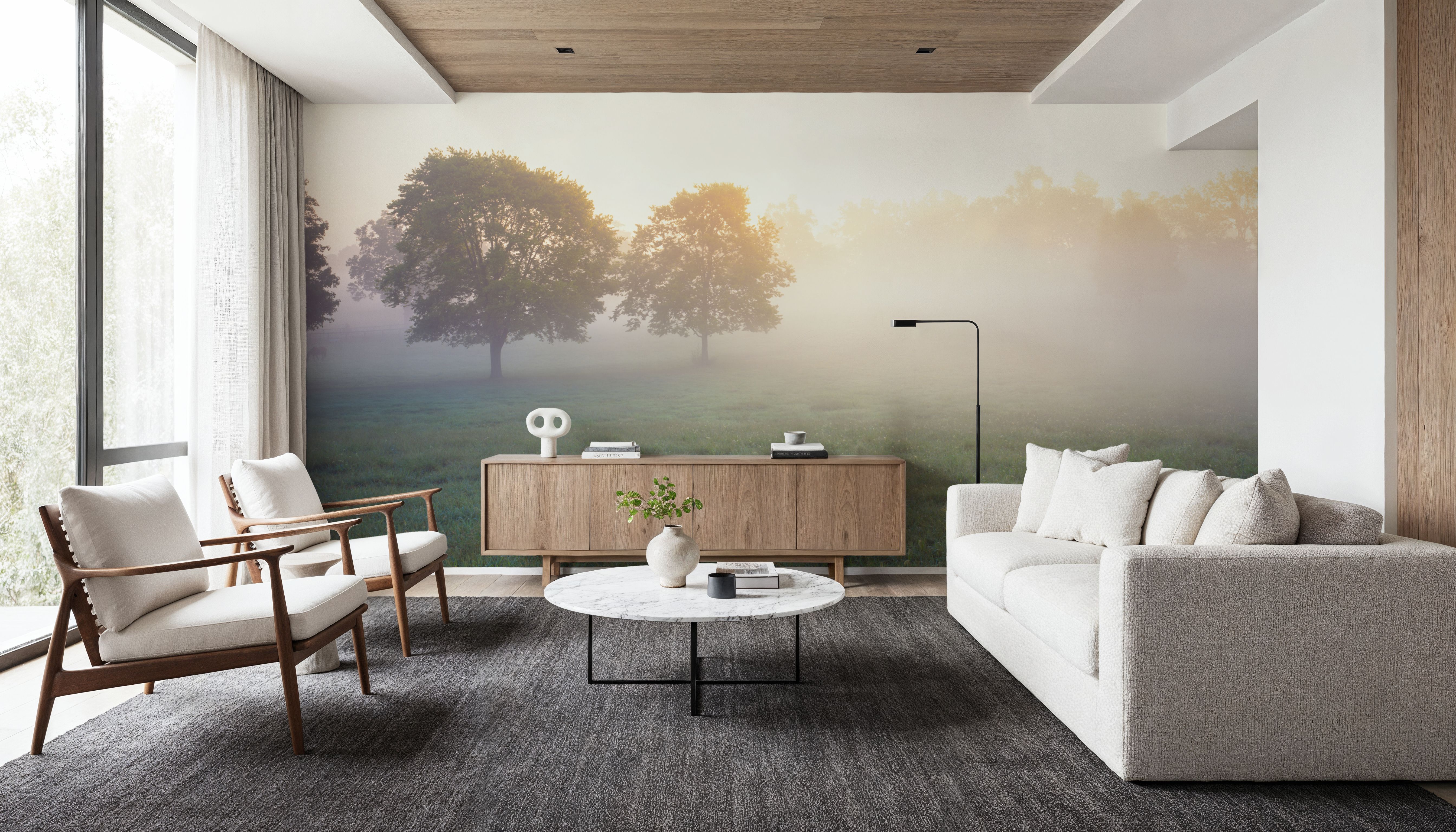 Kentucky Horse Farm Mornings, Papel pintado