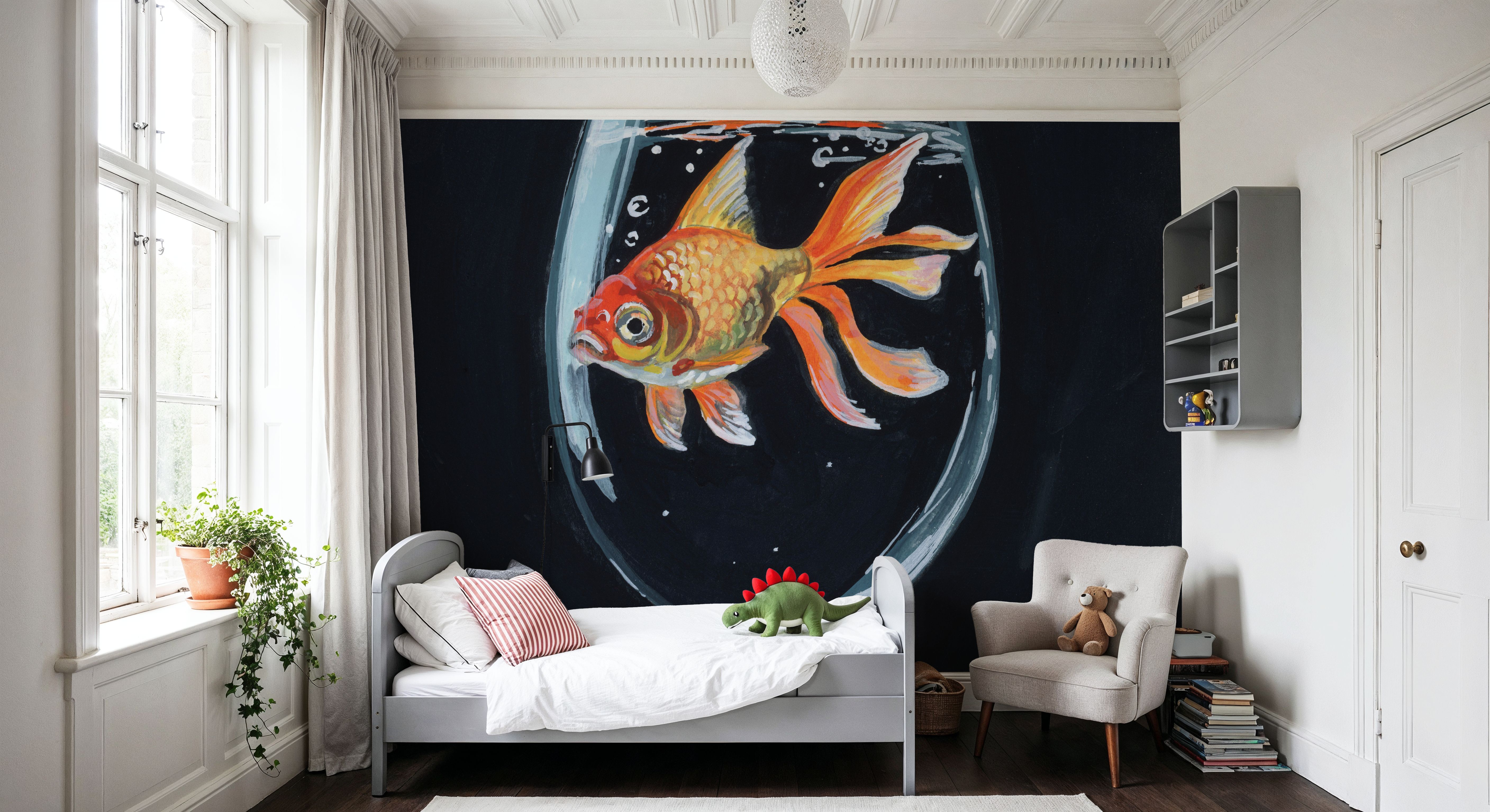 Goldfish In Wine Glass