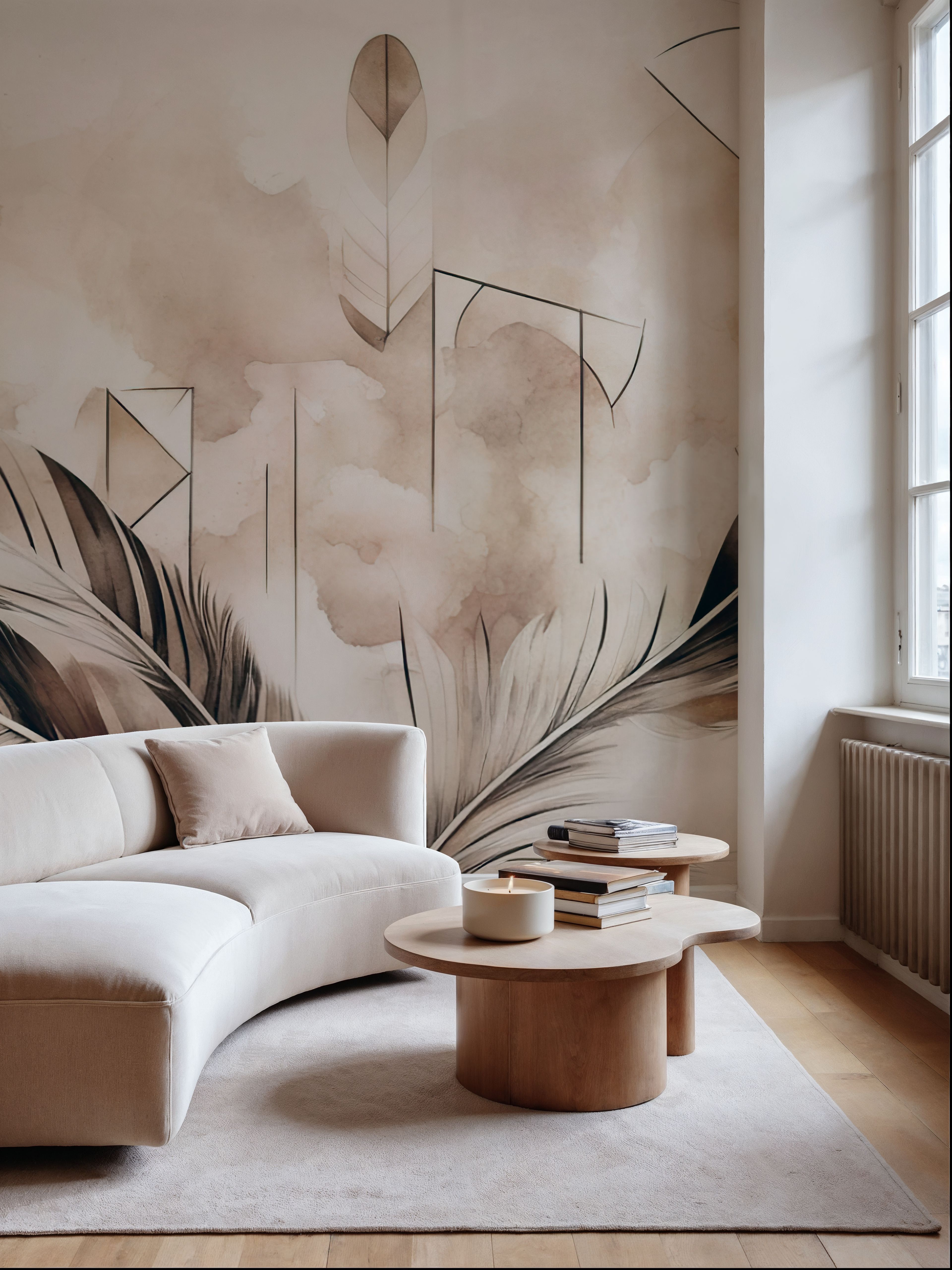 Feather Geometry Yellow