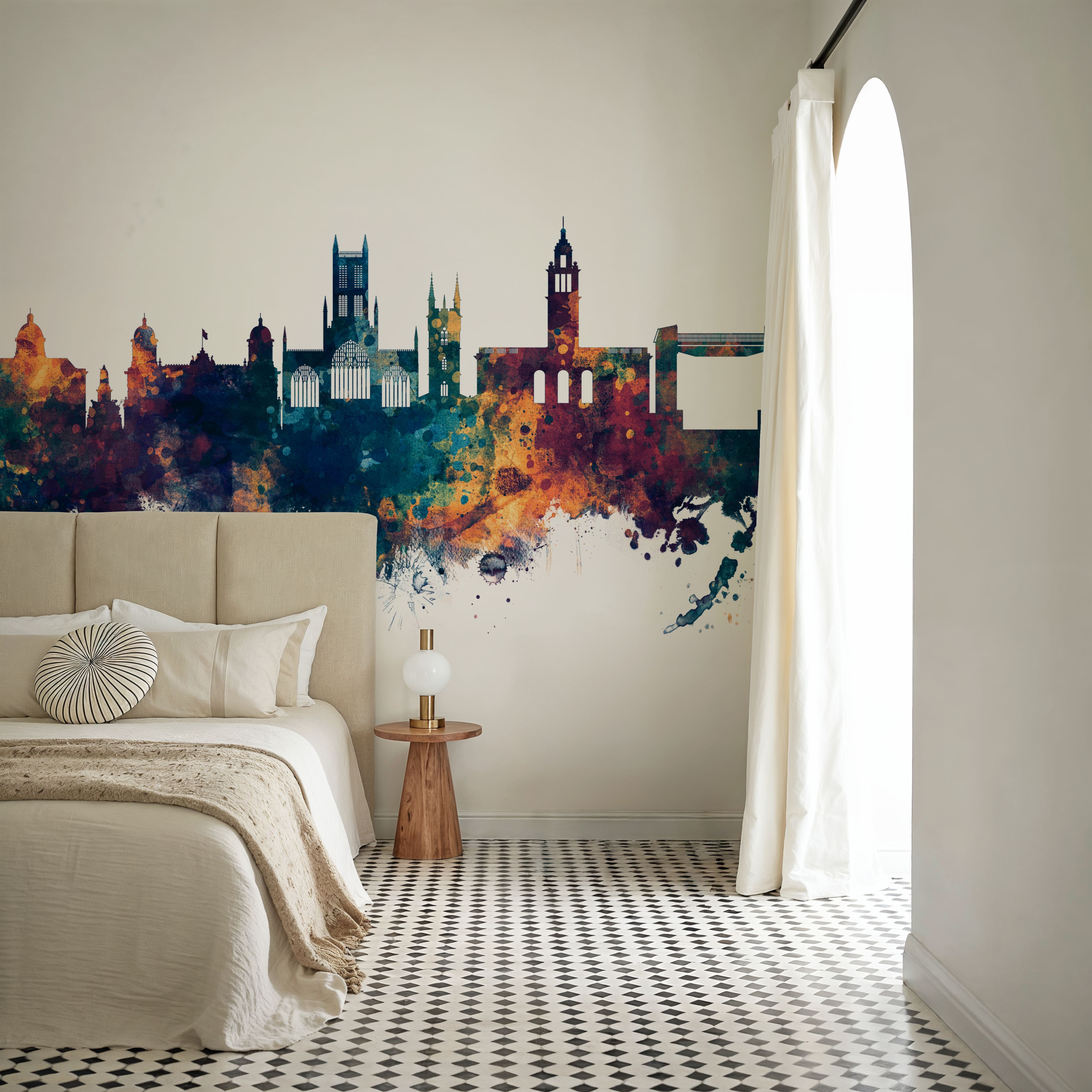 Kingston upon Hull England Skyline Blue & Bronze