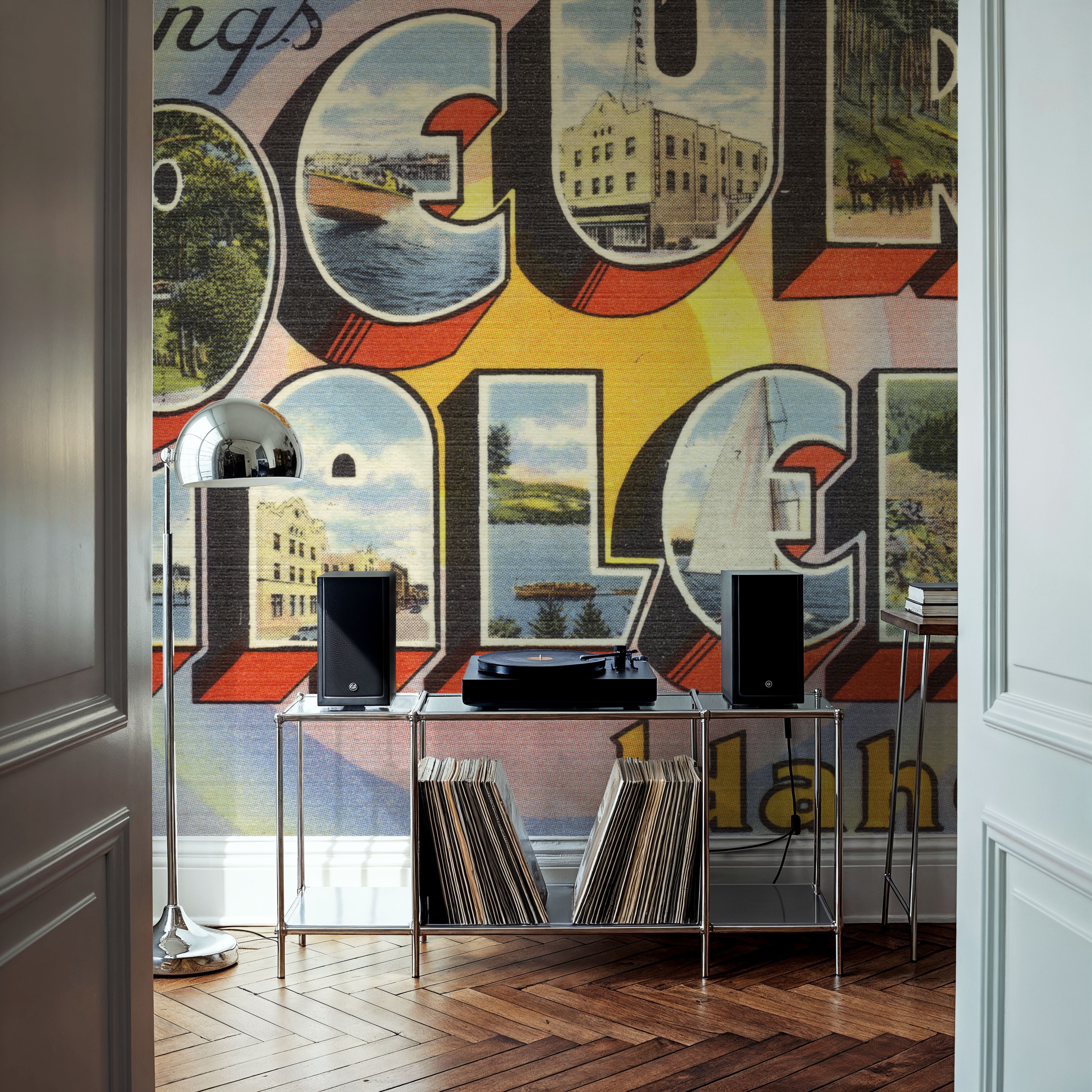 Greetings from Coeur d'Alene - Screenprint Postcard