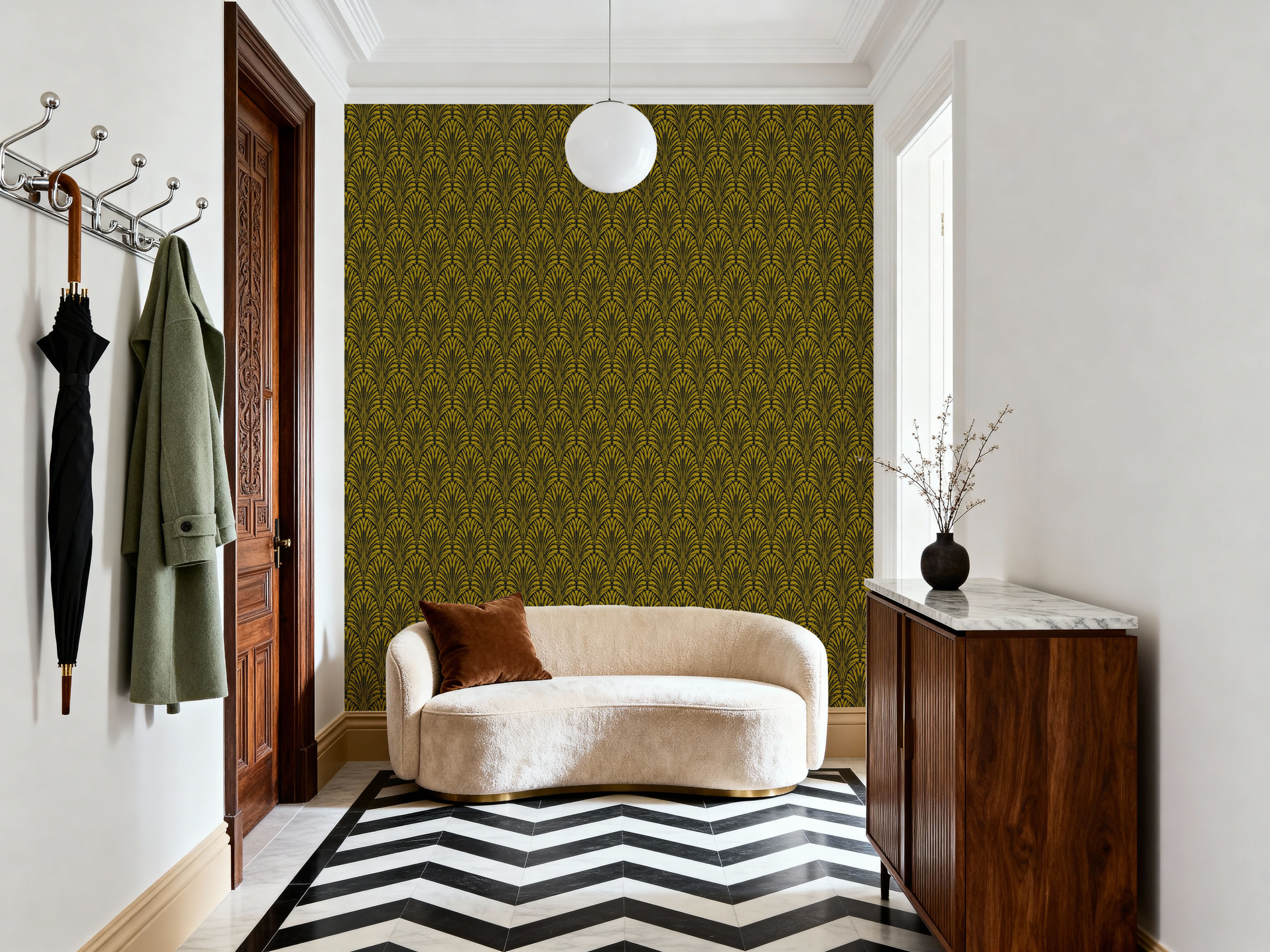 Brushstroke Fan Scallop, Tiger