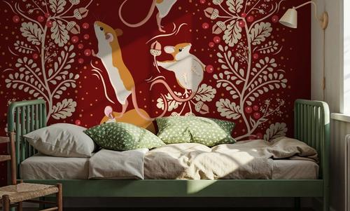 Holiday Mice, Red