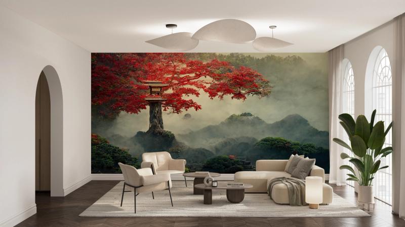 Tree of Life wallpaper mural 100% PVC-free and non-toxic