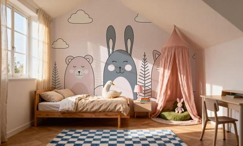 Sleeping Bunny Pink