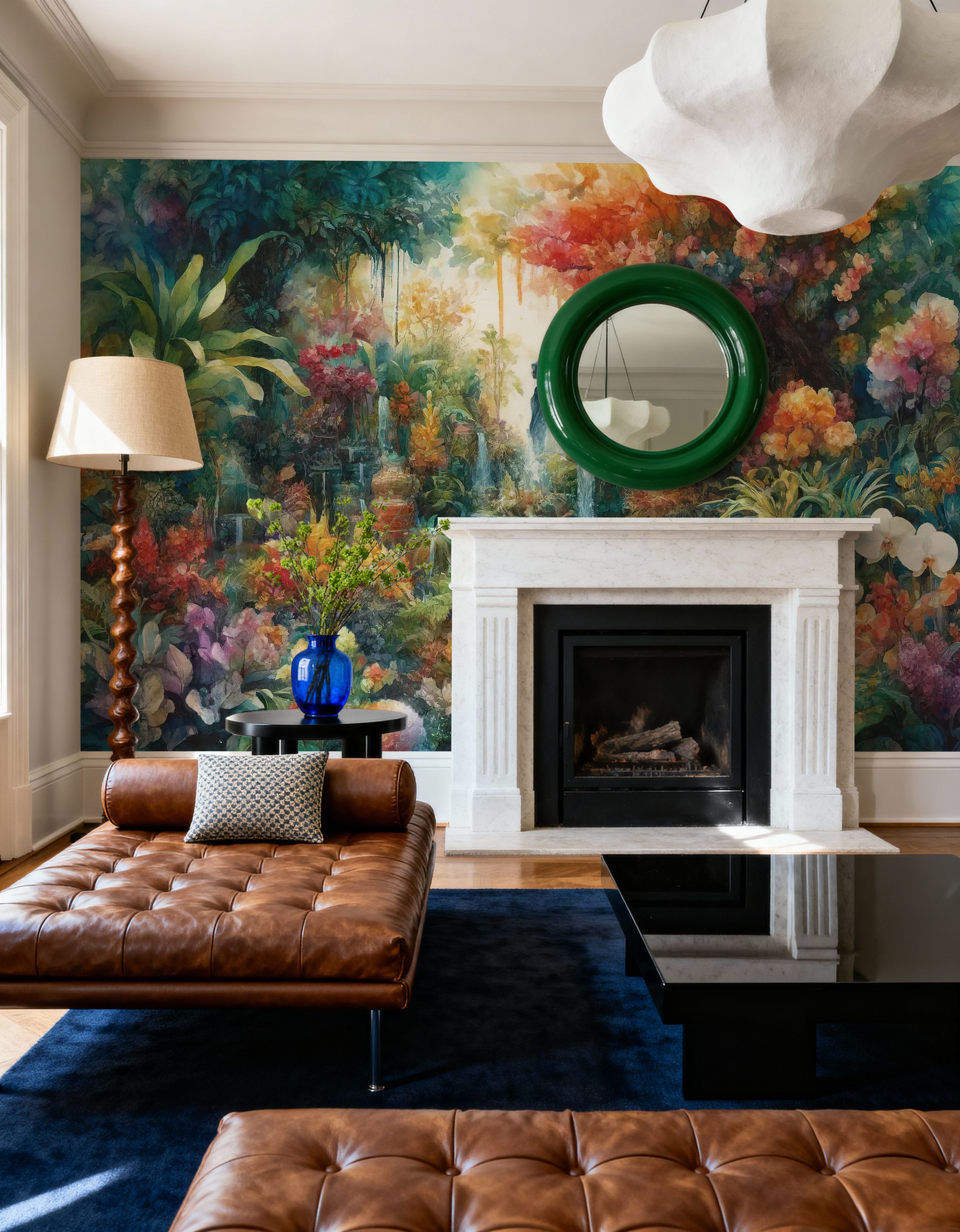 Lush Garden of Eden at Sunrise