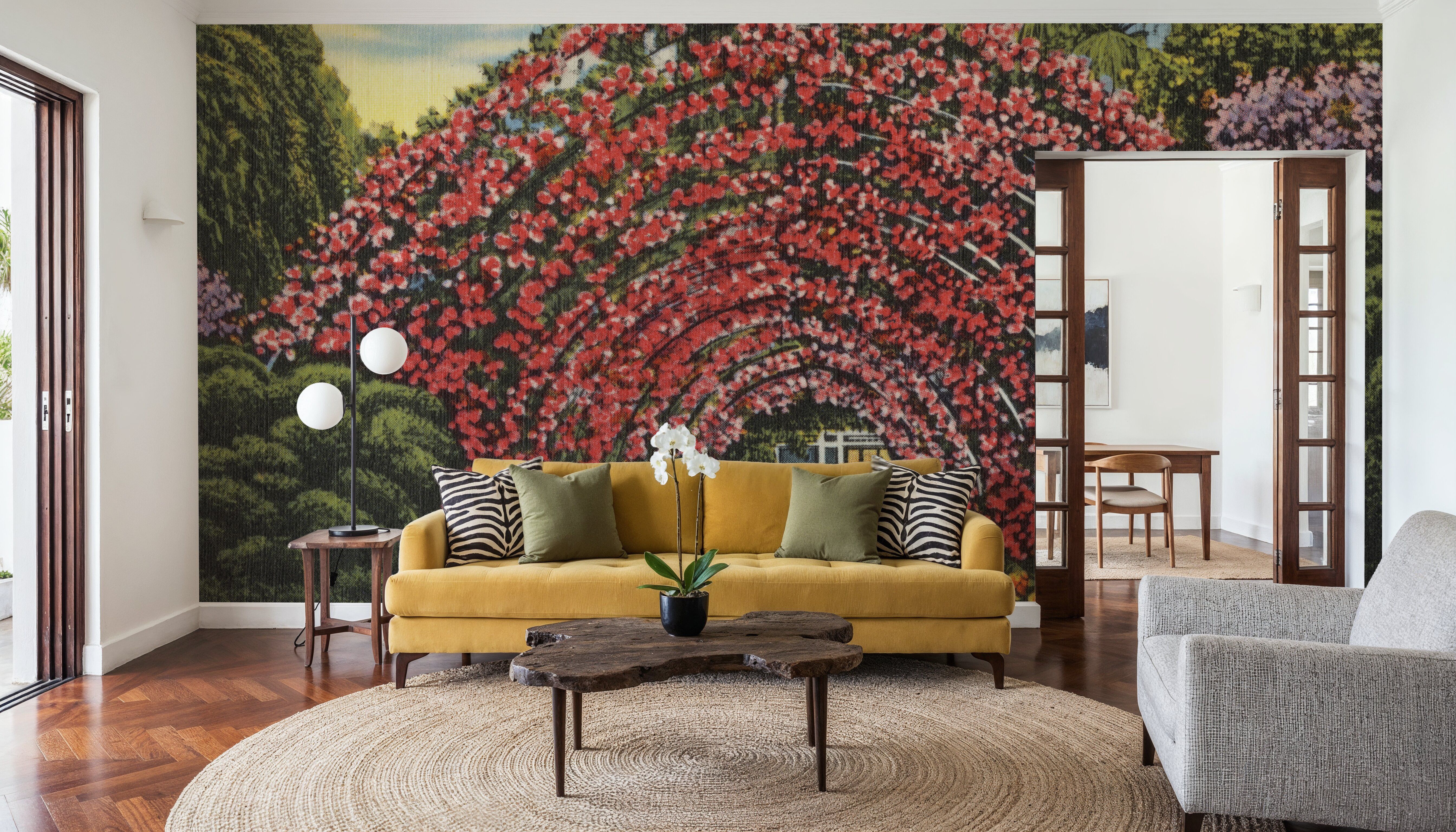 Rose Arbor - Screenprint Postcard