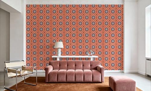 Geo Floral, Red