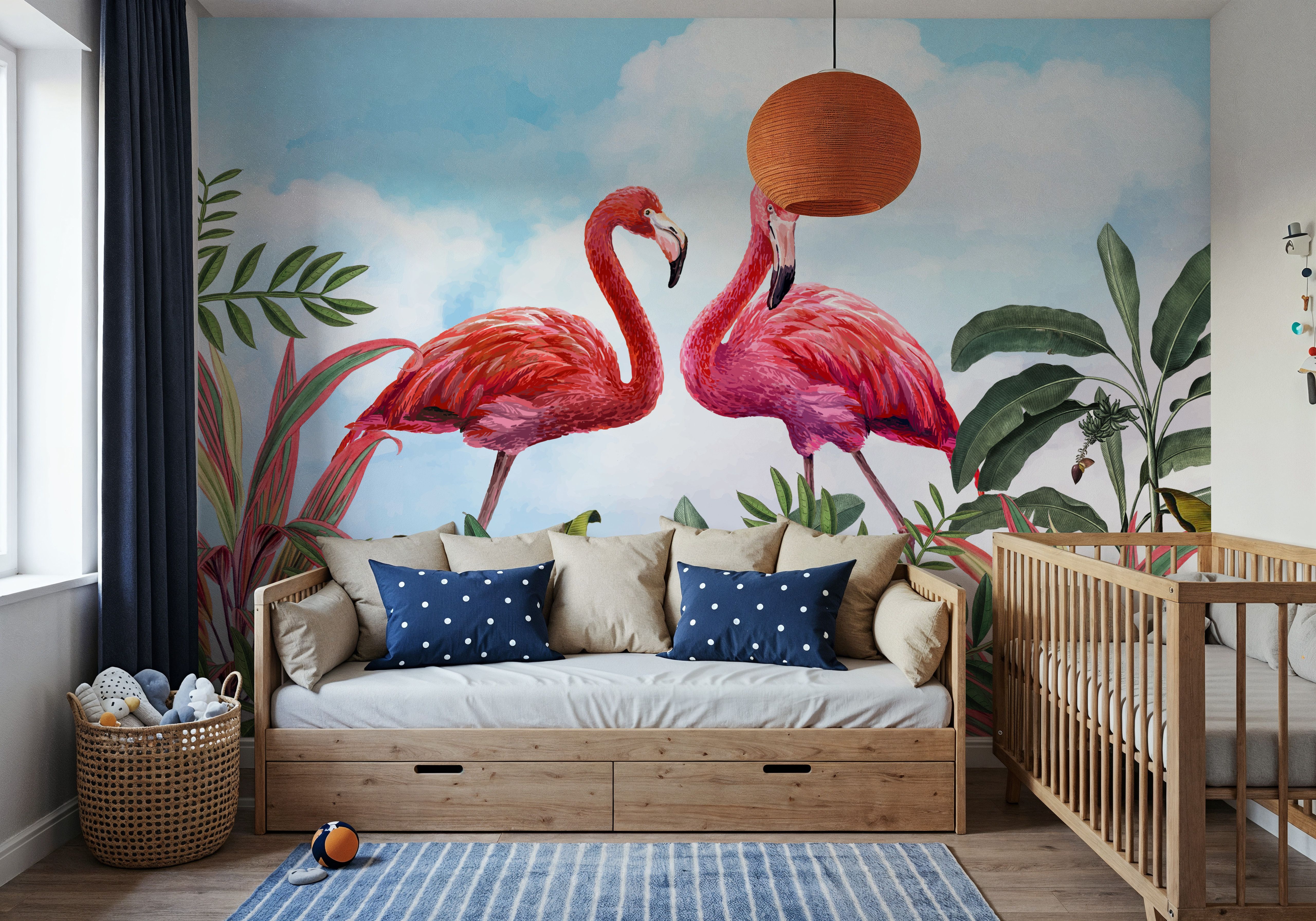 Shy Flamingos Sky