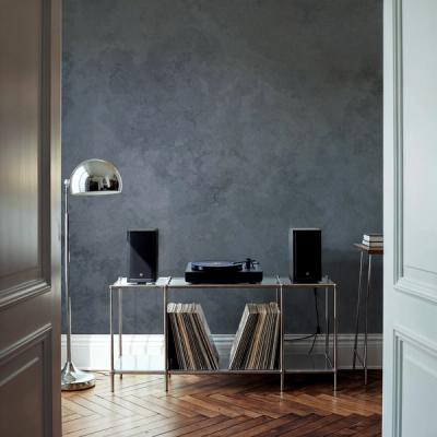 Subtle Plaster Wall, Dark Blue