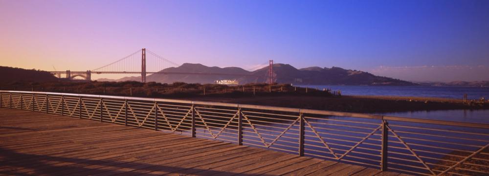 Bridge Pathway Sunset