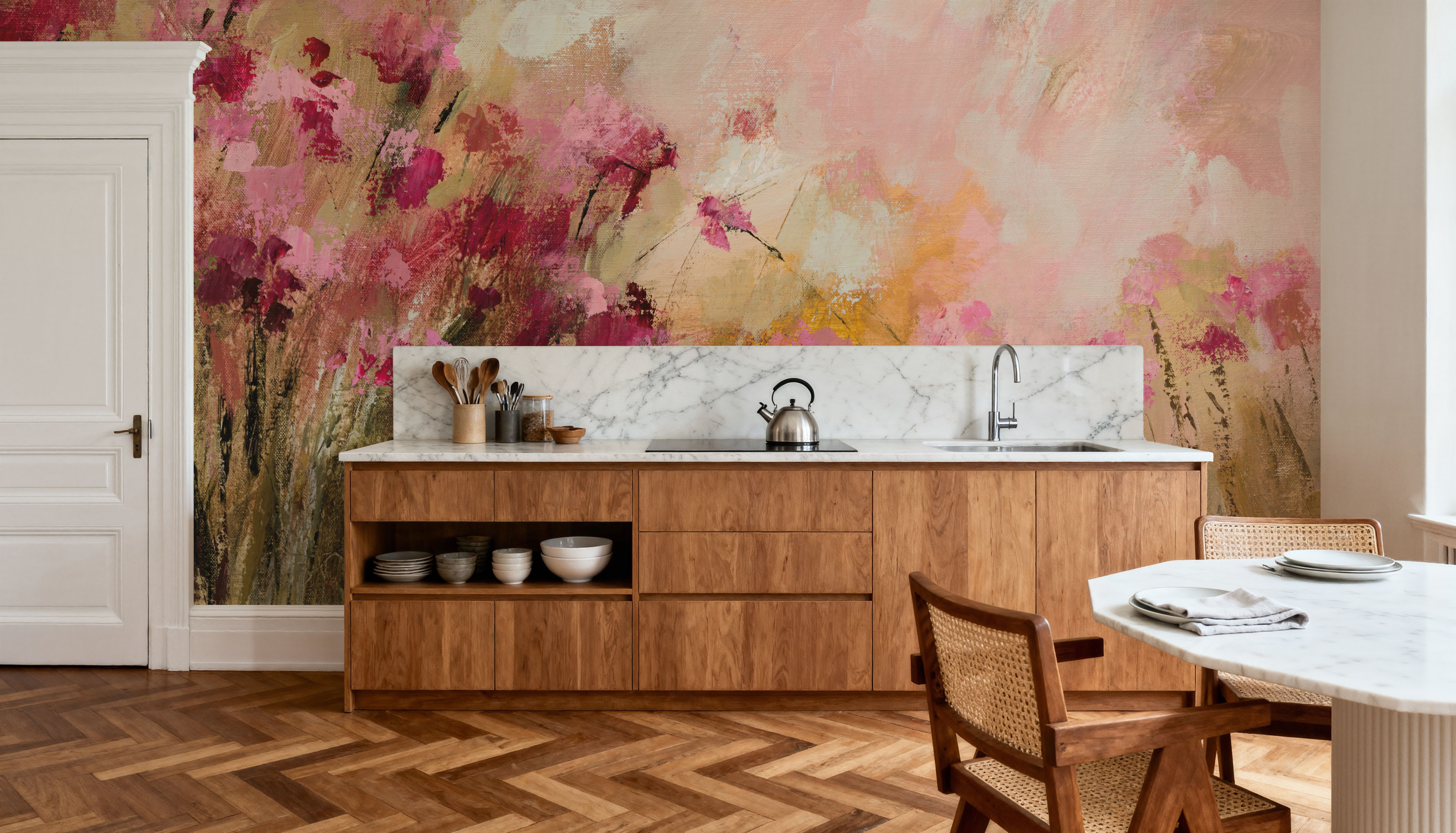 Wild Pink Flowers, Papier peint