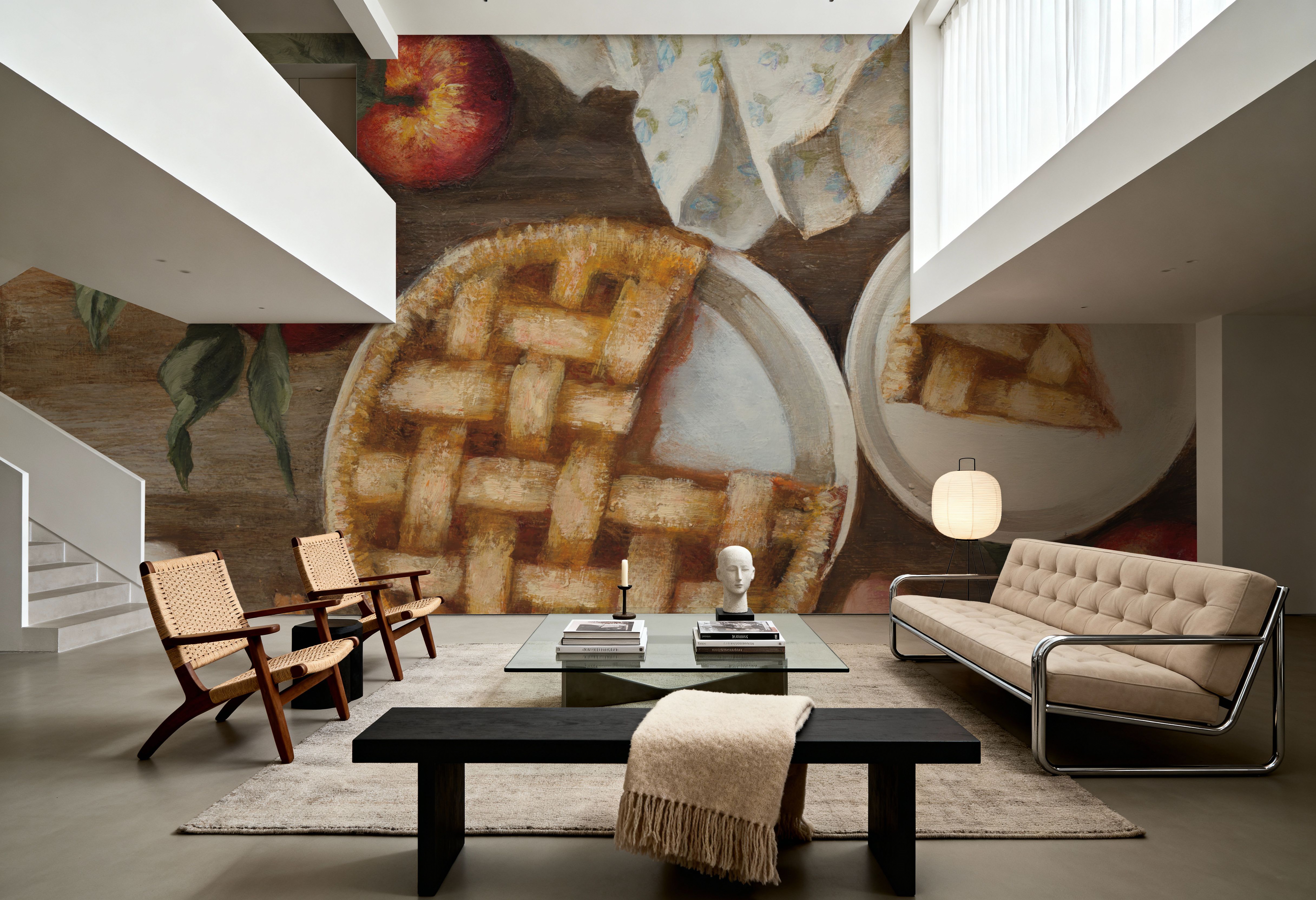 Cottage Tablescape, Wallpaper