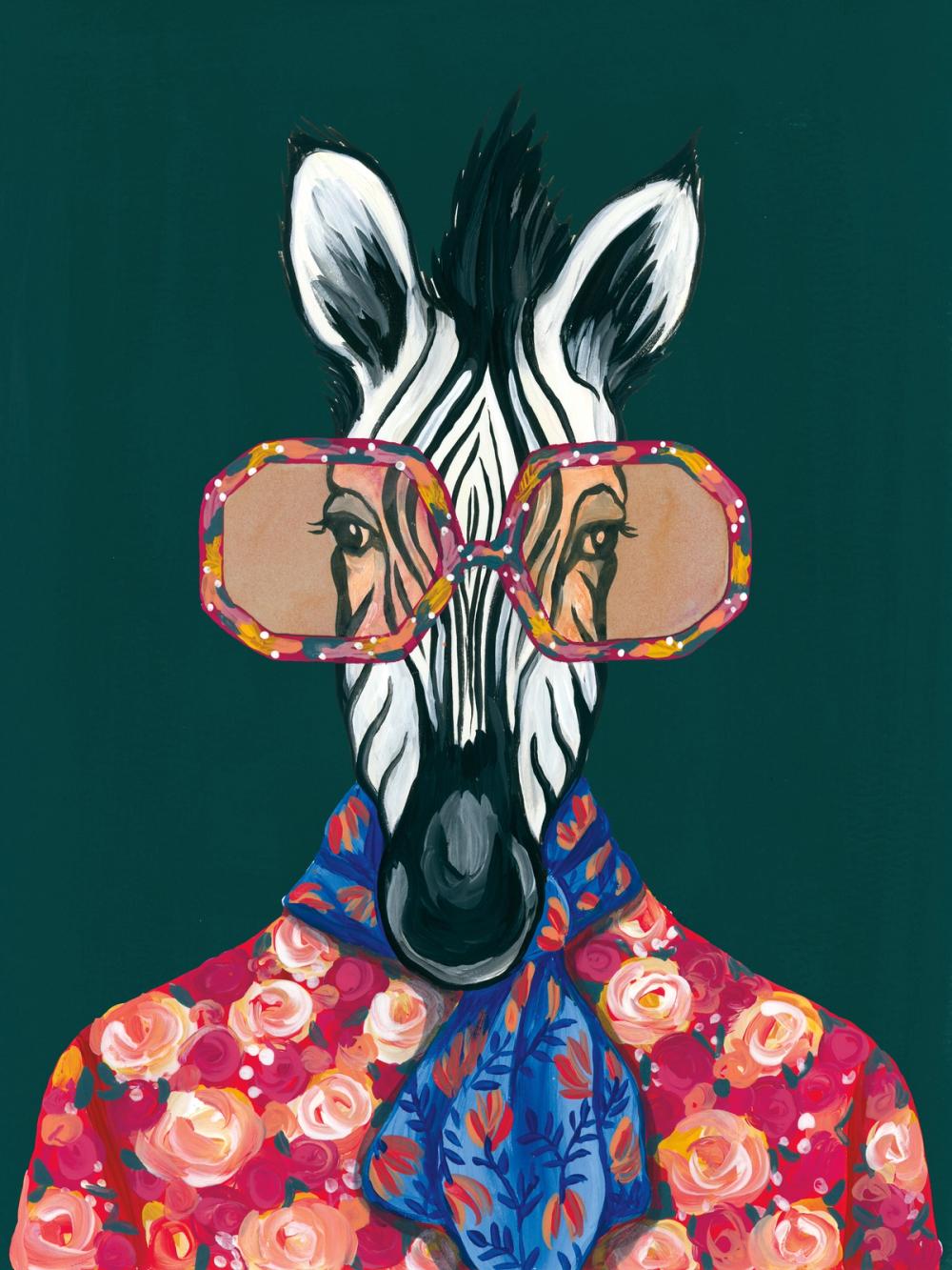 Miami Living Zebra Portrait